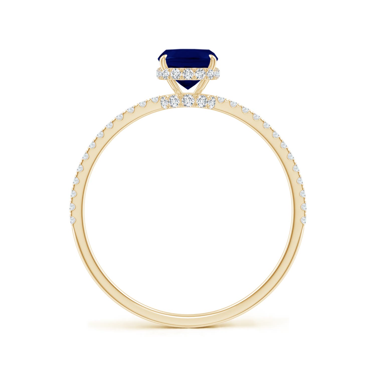 AA - Blue Sapphire / 1.3 CT / 14 KT Yellow Gold