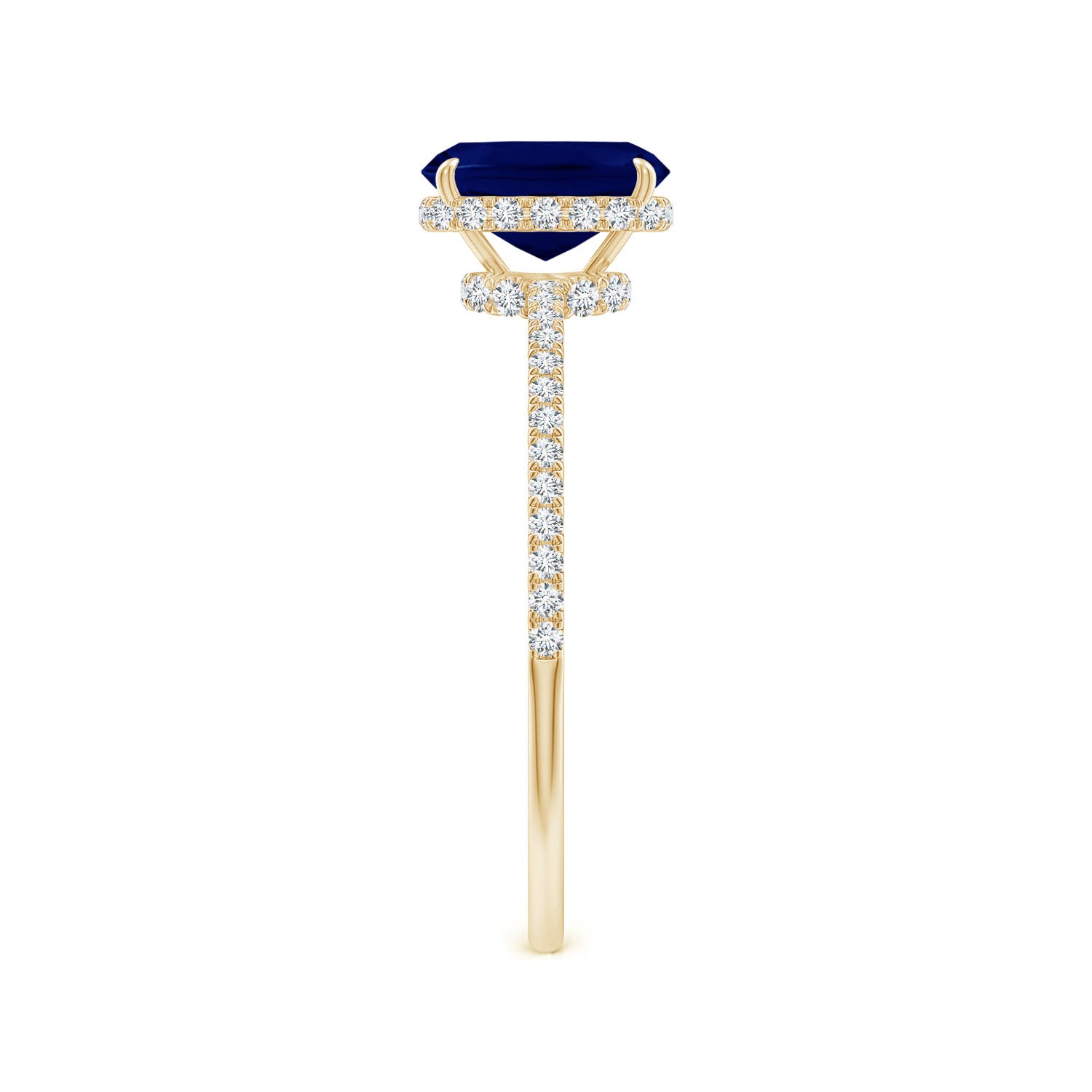 AA - Blue Sapphire / 1.3 CT / 14 KT Yellow Gold