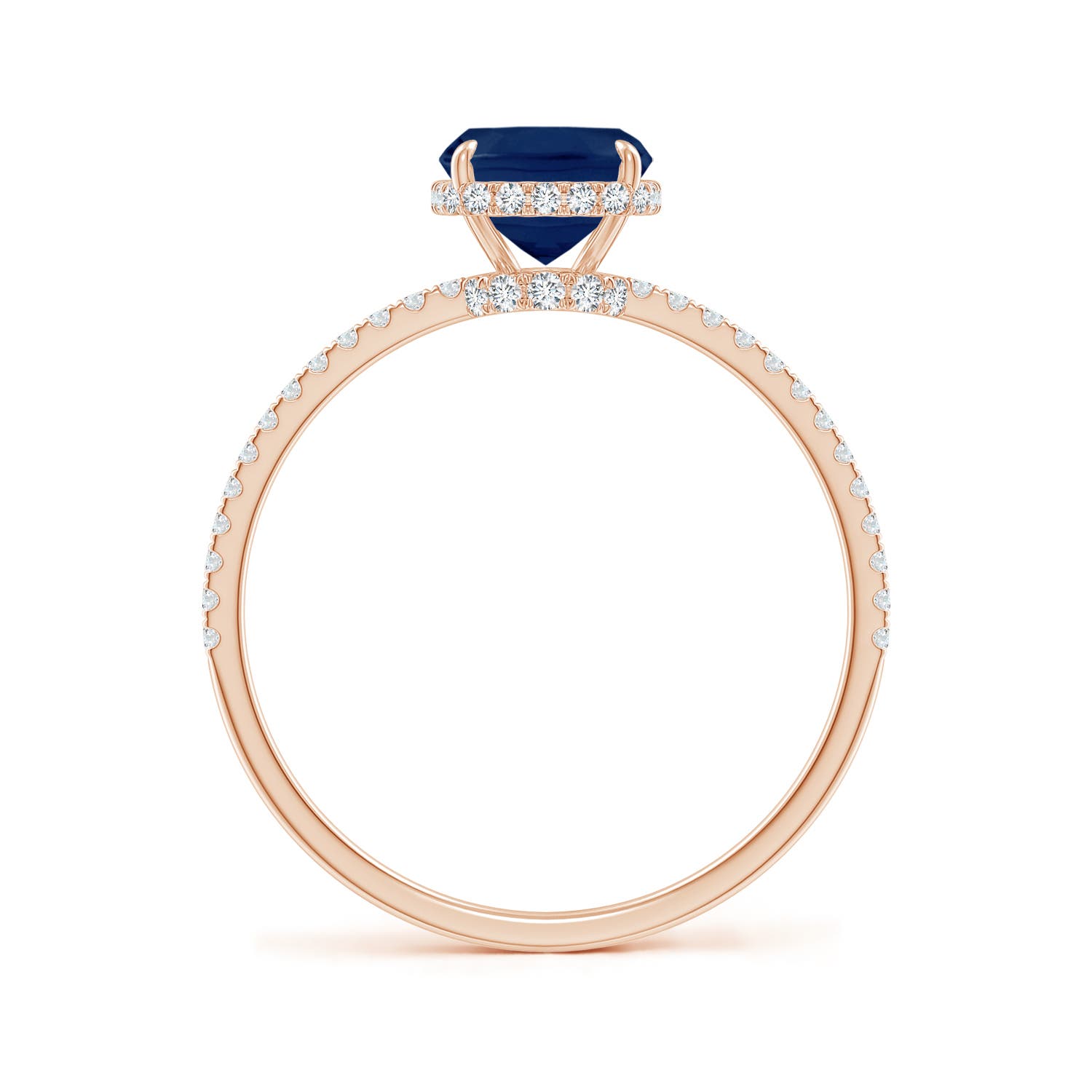 A - Blue Sapphire / 1.81 CT / 14 KT Rose Gold