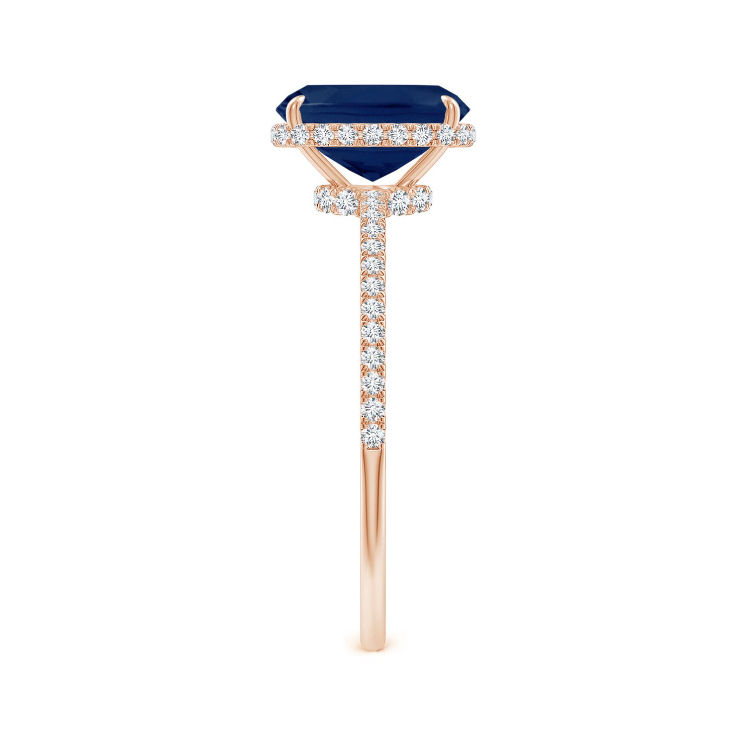 A - Blue Sapphire / 1.81 CT / 14 KT Rose Gold