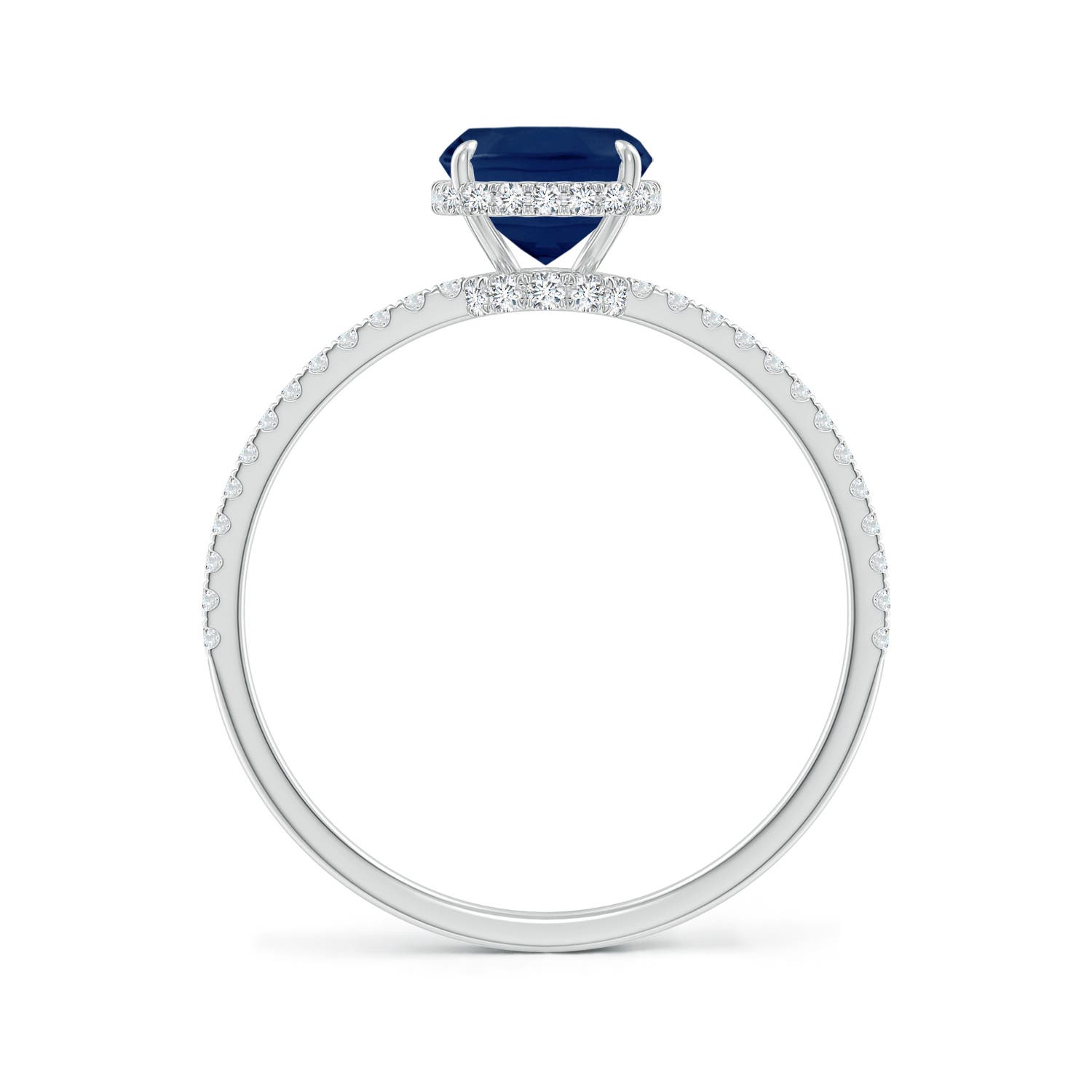 A - Blue Sapphire / 1.81 CT / 14 KT White Gold