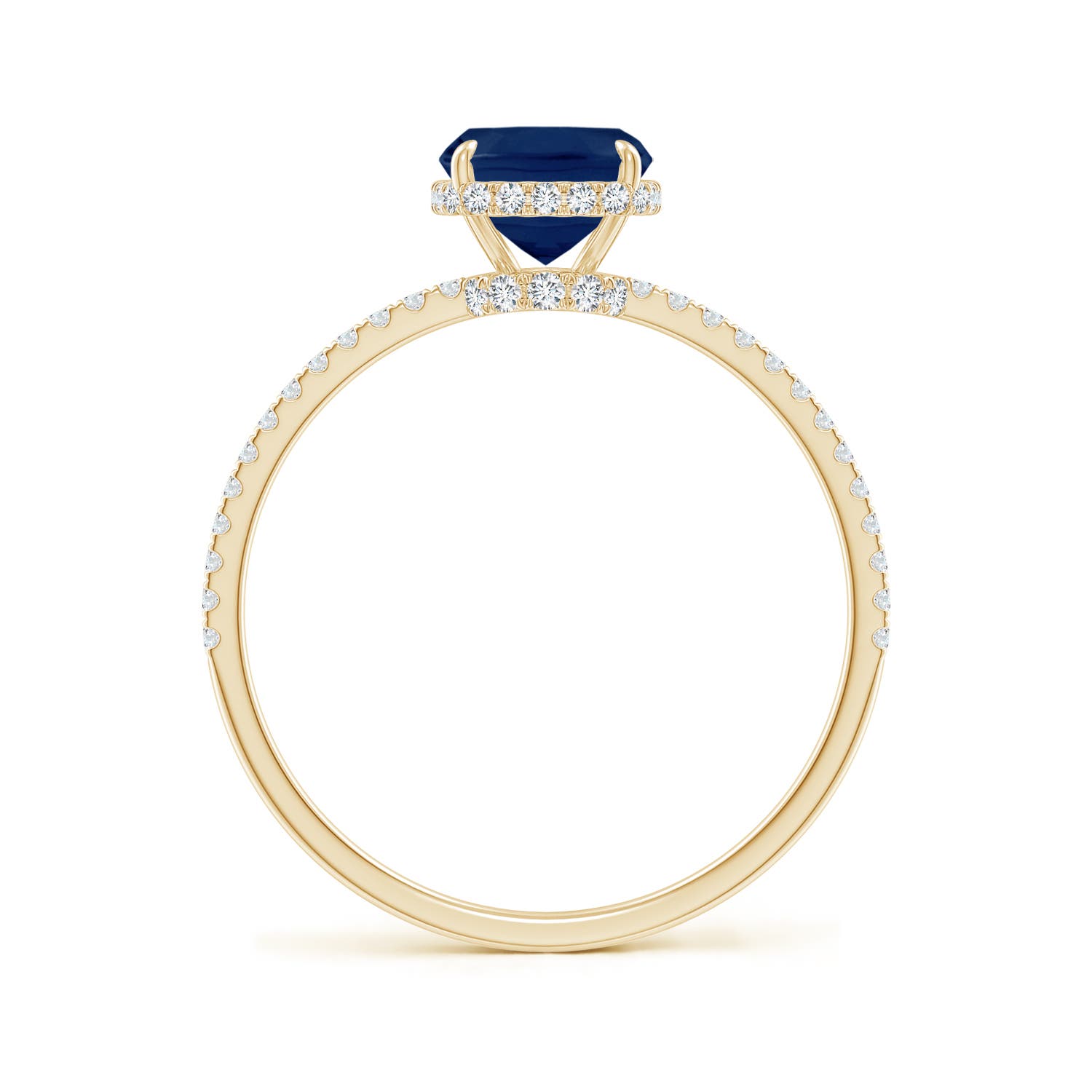 A - Blue Sapphire / 1.81 CT / 14 KT Yellow Gold