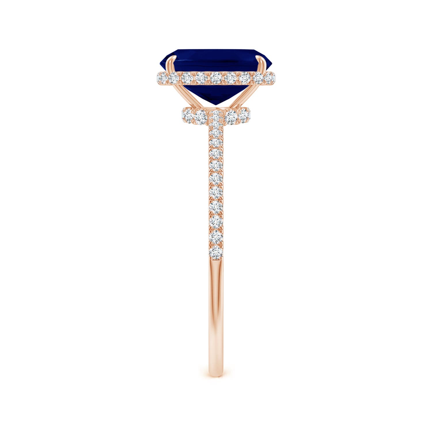 AA - Blue Sapphire / 1.81 CT / 14 KT Rose Gold