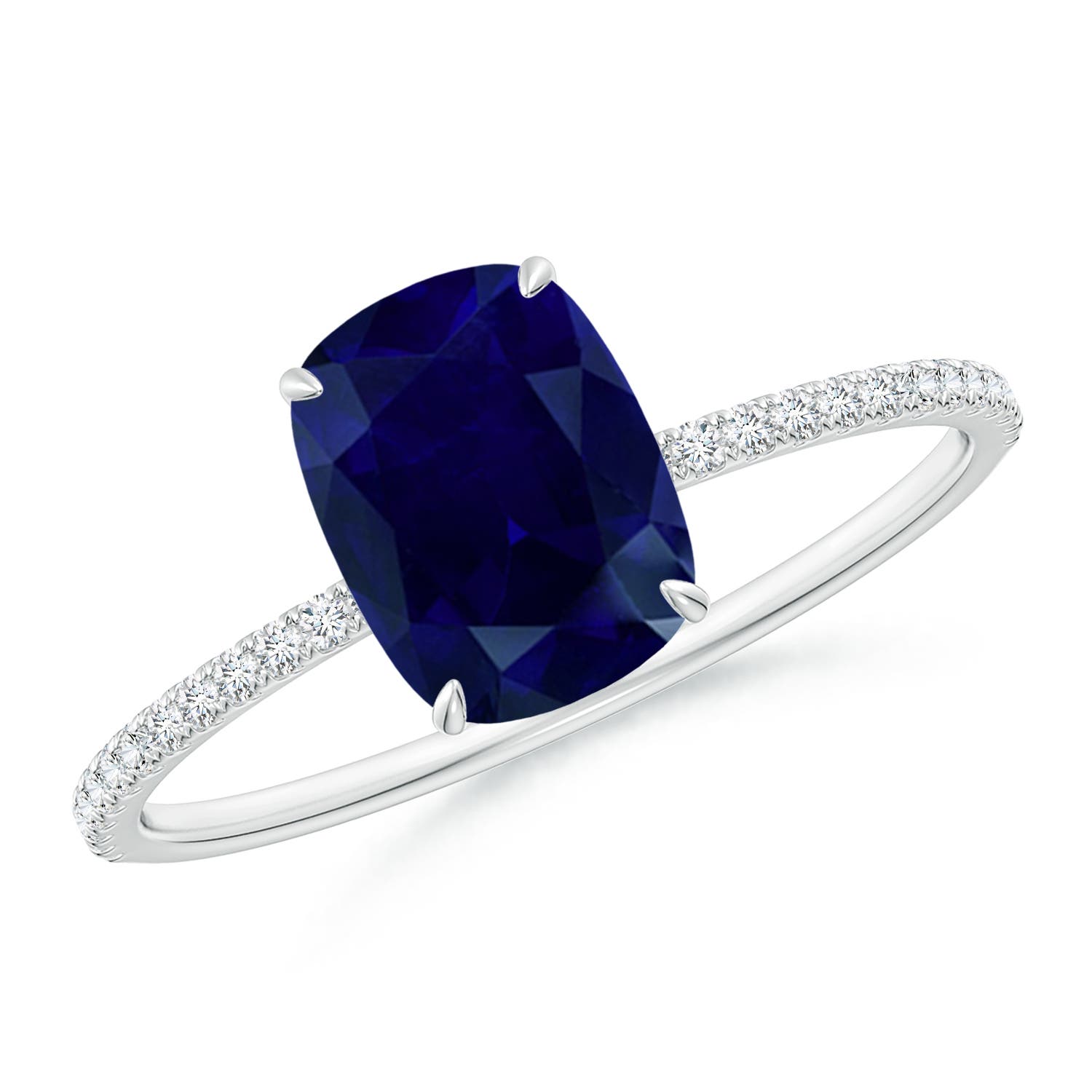 AA - Blue Sapphire / 1.81 CT / 14 KT White Gold