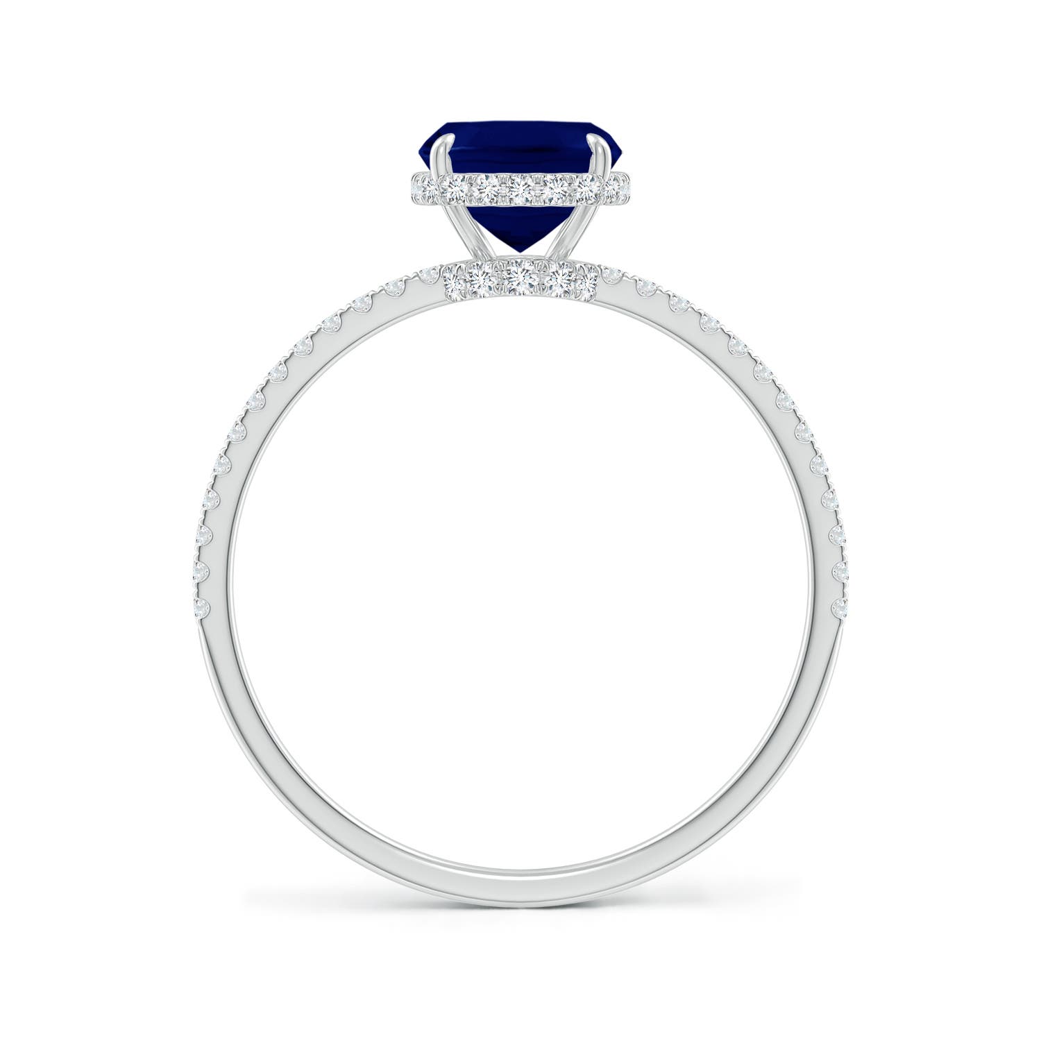 AA - Blue Sapphire / 1.81 CT / 14 KT White Gold