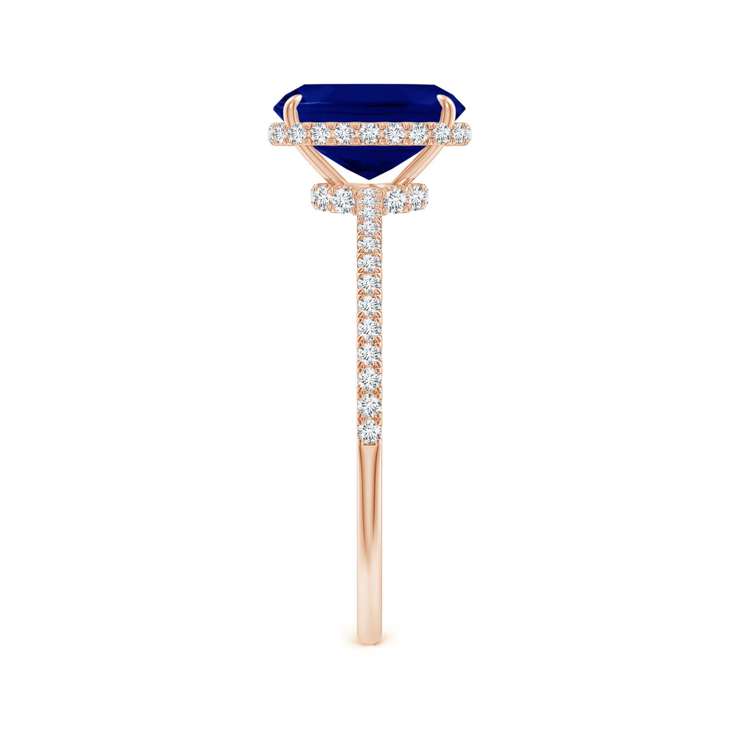 AAA - Blue Sapphire / 1.81 CT / 14 KT Rose Gold