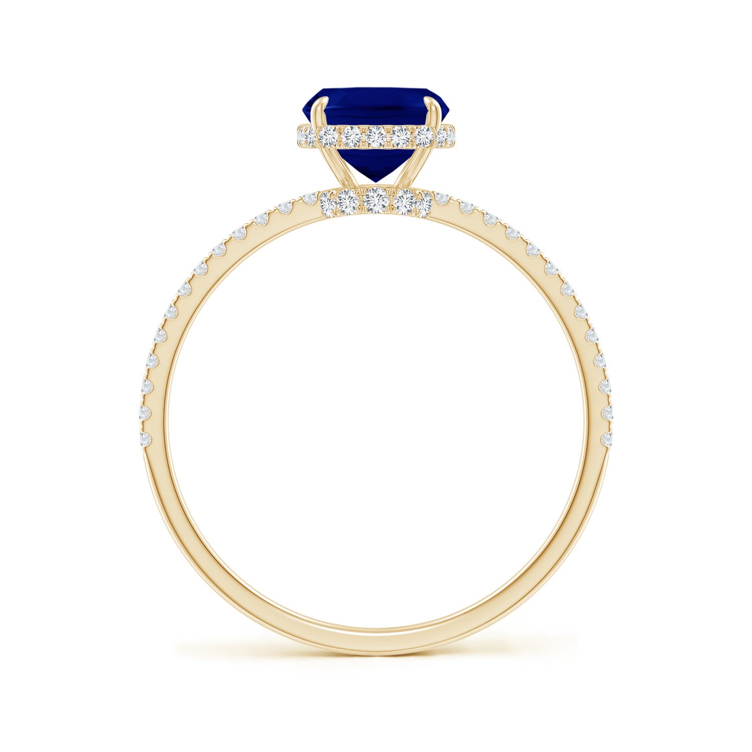 AAA - Blue Sapphire / 1.81 CT / 14 KT Yellow Gold