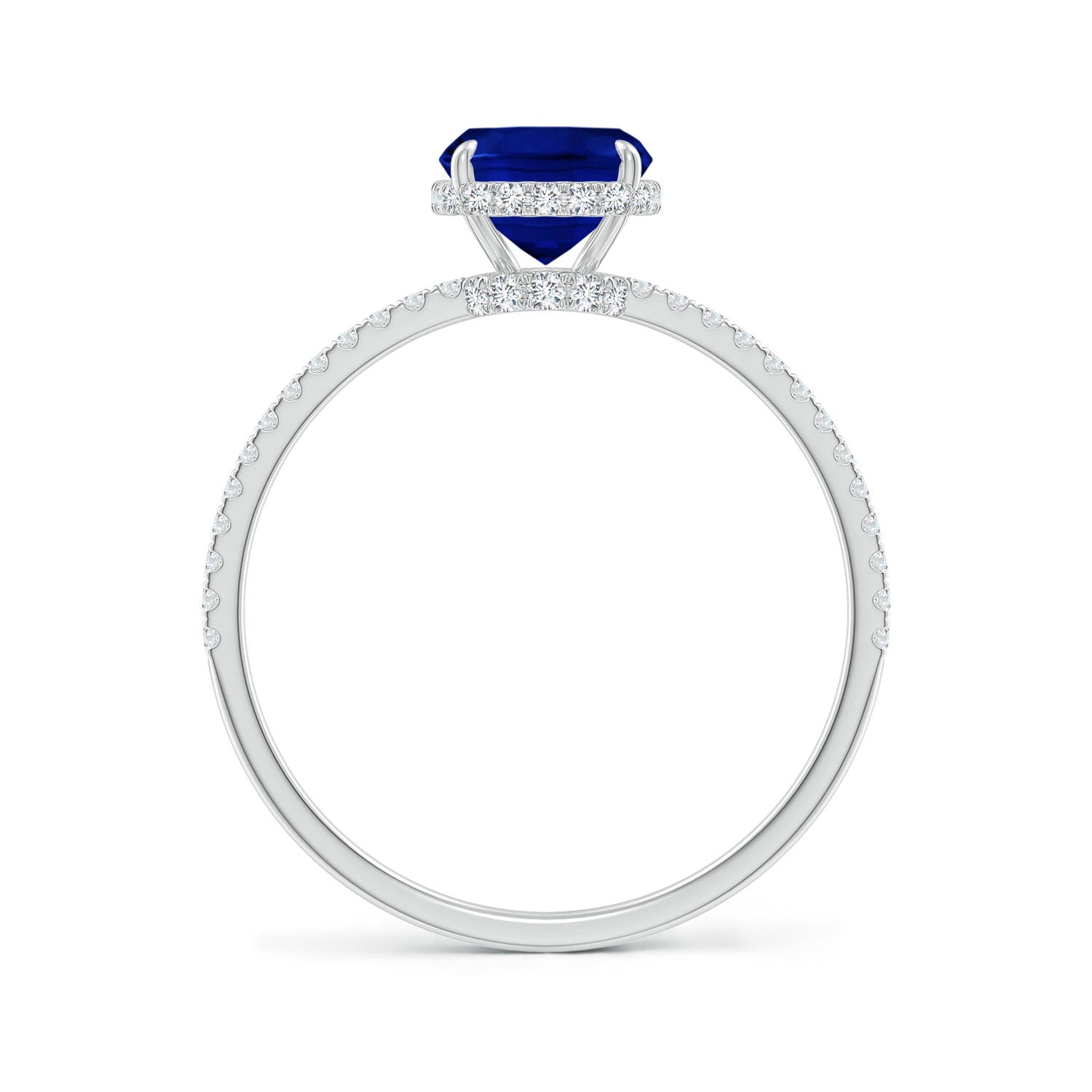 AAAA - Blue Sapphire / 1.81 CT / 14 KT White Gold