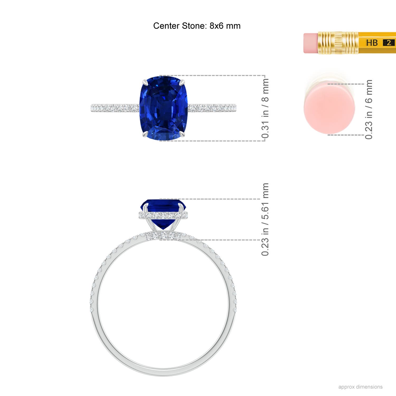 AAAA - Blue Sapphire / 1.81 CT / 14 KT White Gold