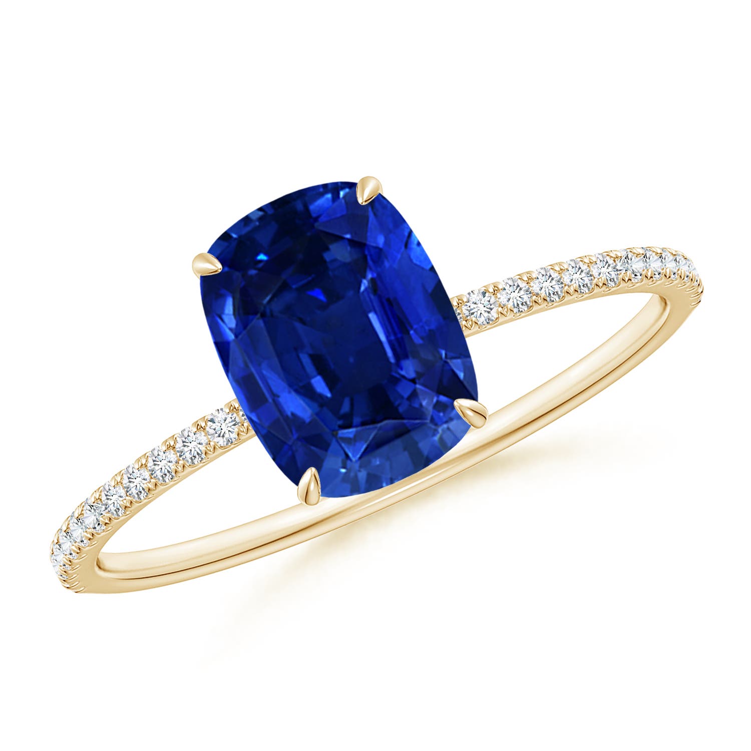 AAAA - Blue Sapphire / 1.81 CT / 14 KT Yellow Gold