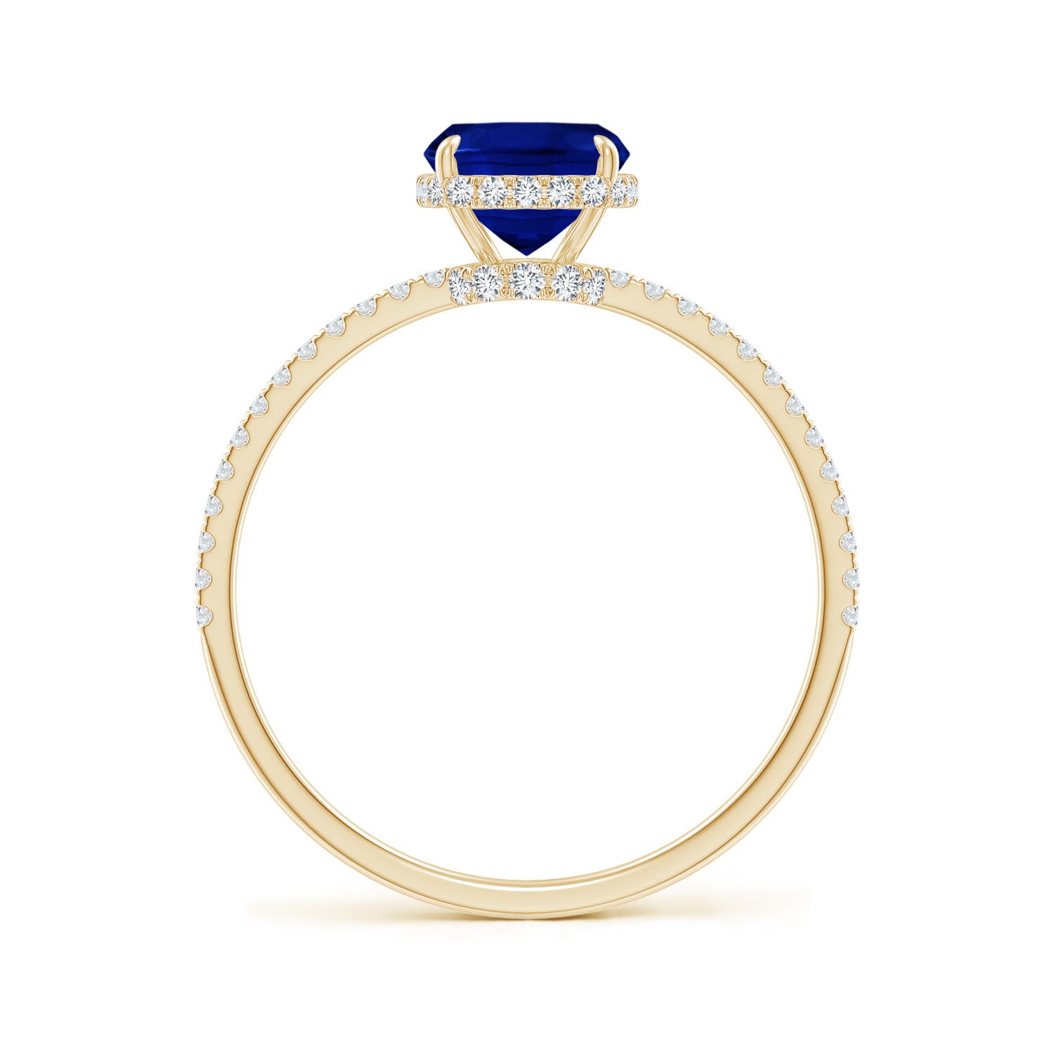 AAAA - Blue Sapphire / 1.81 CT / 14 KT Yellow Gold