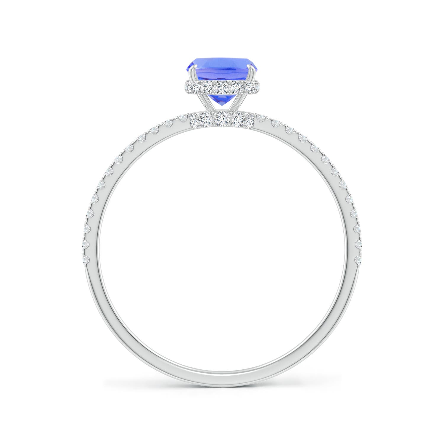 AA - Tanzanite / 1.22 CT / 14 KT White Gold