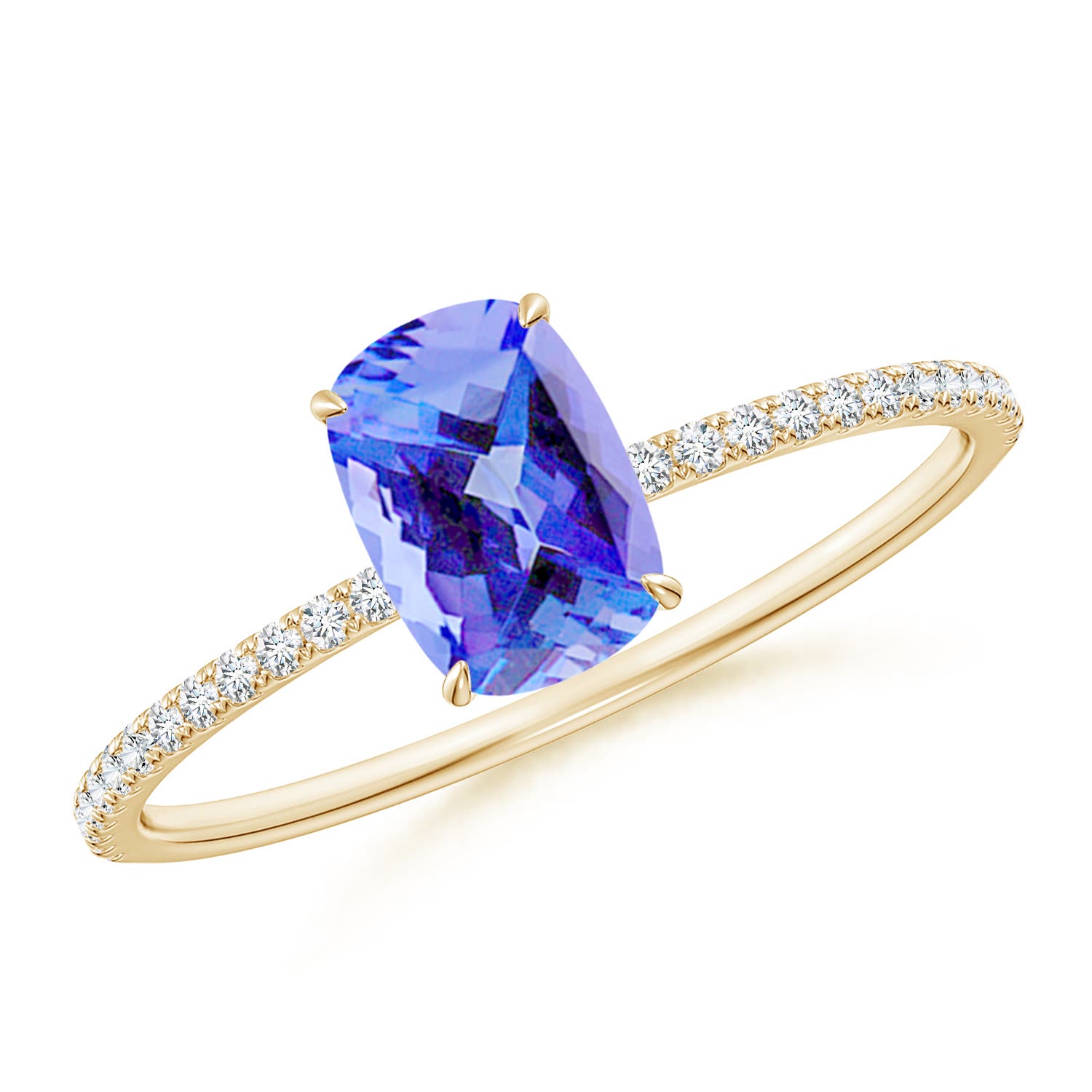 AA - Tanzanite / 1.22 CT / 14 KT Yellow Gold