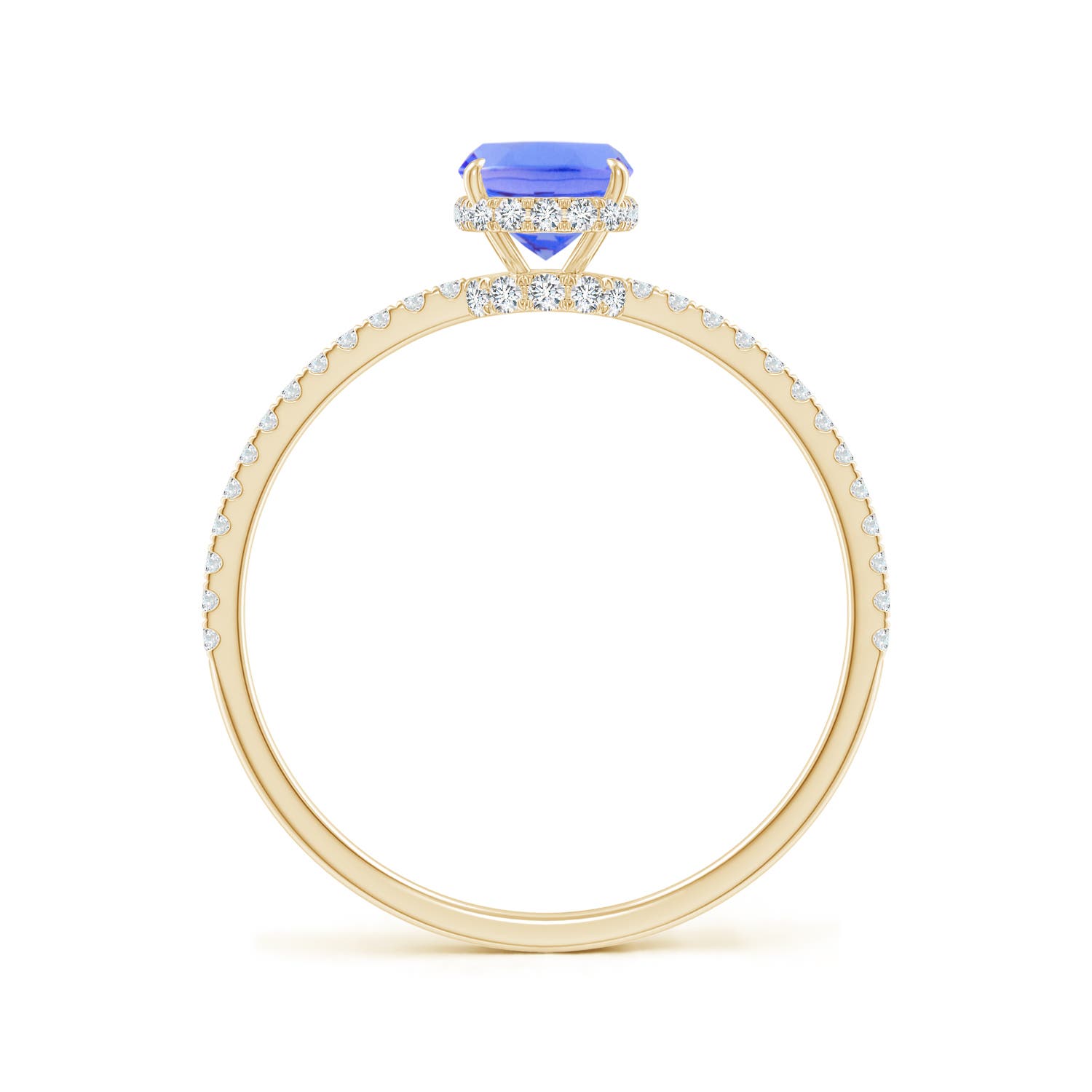 AA - Tanzanite / 1.22 CT / 14 KT Yellow Gold