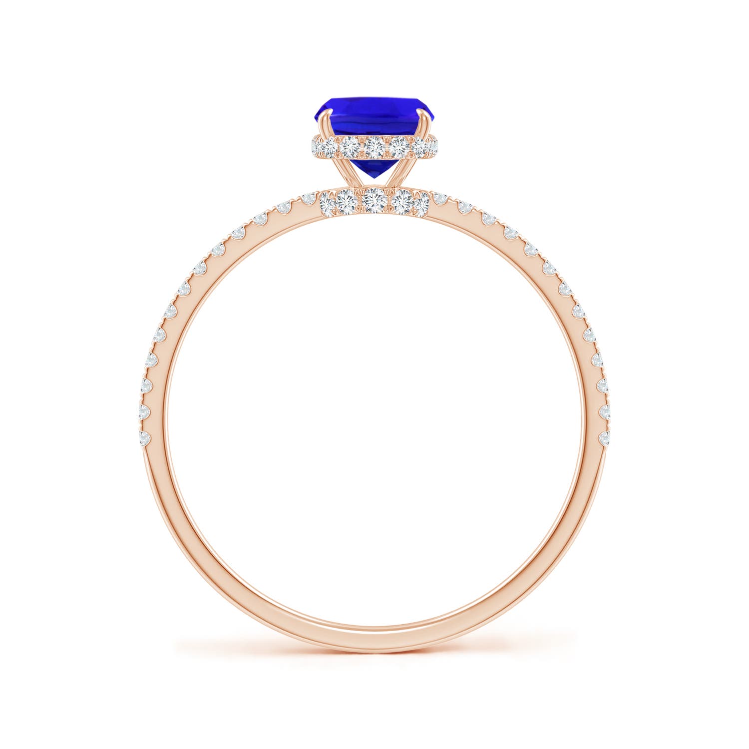 AAA - Tanzanite / 1.22 CT / 14 KT Rose Gold