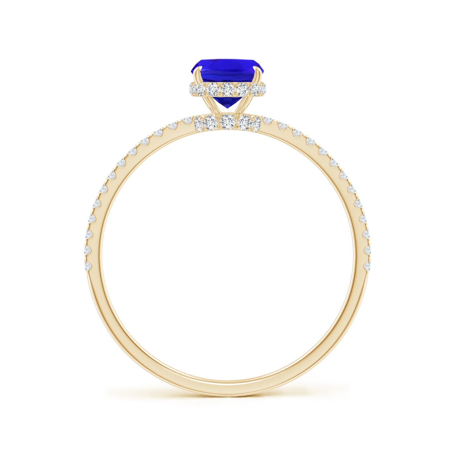 AAA - Tanzanite / 1.22 CT / 14 KT Yellow Gold