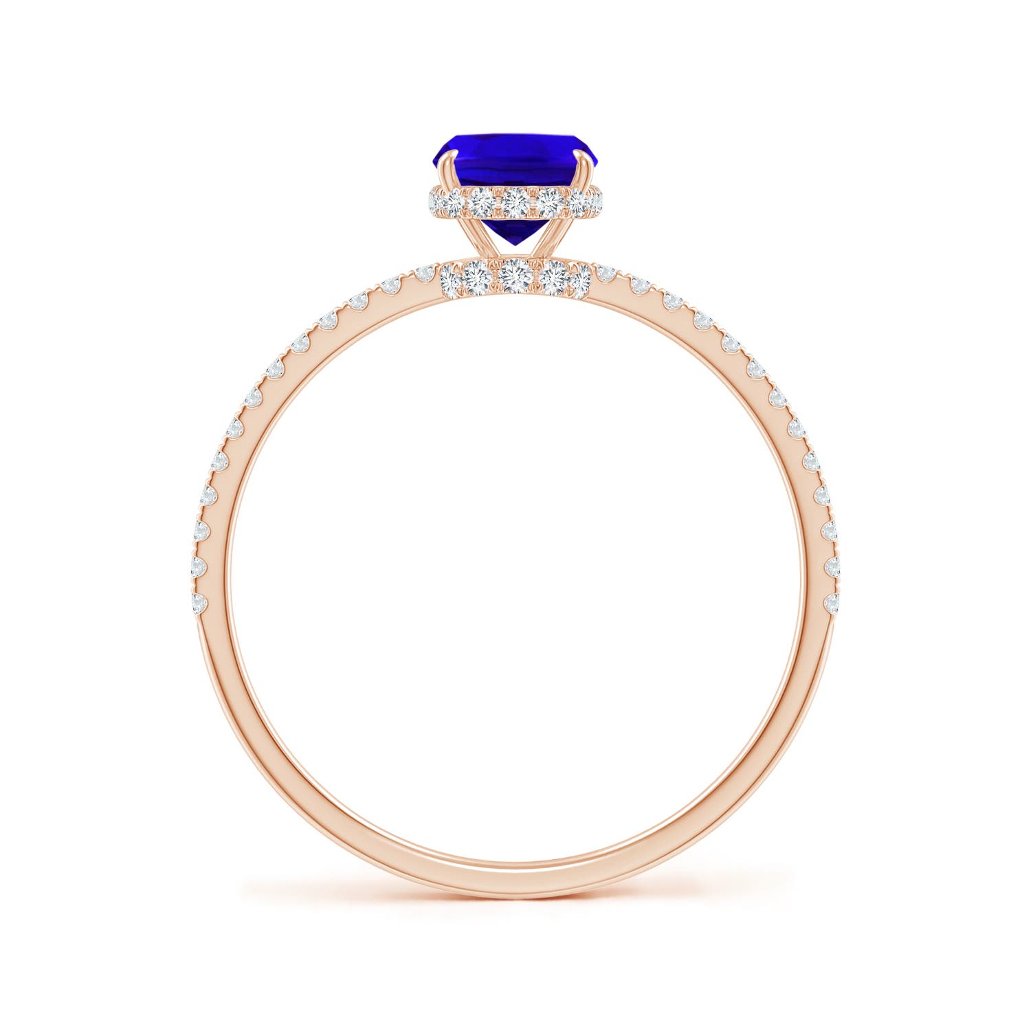 AAAA - Tanzanite / 1.22 CT / 14 KT Rose Gold