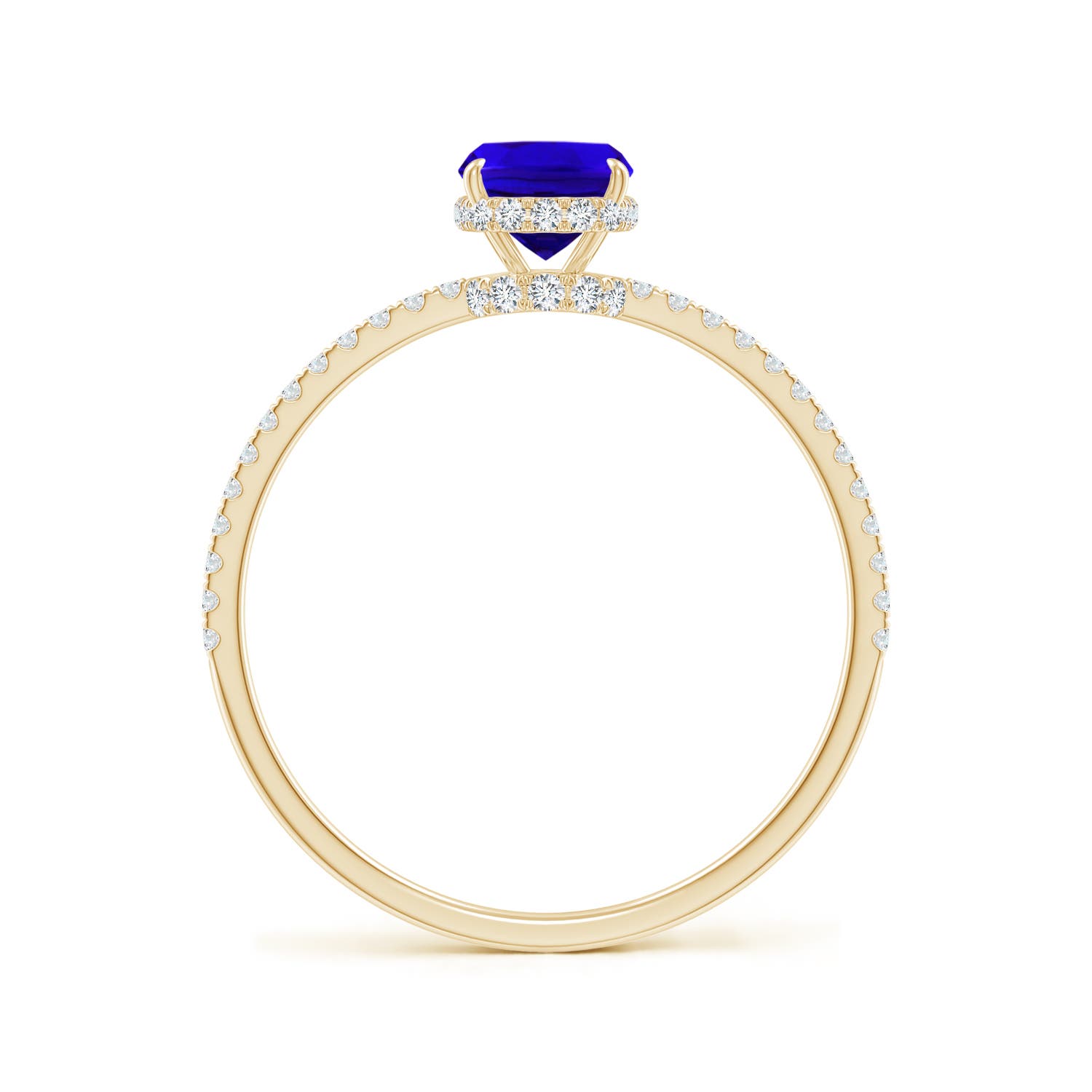 AAAA - Tanzanite / 1.22 CT / 14 KT Yellow Gold