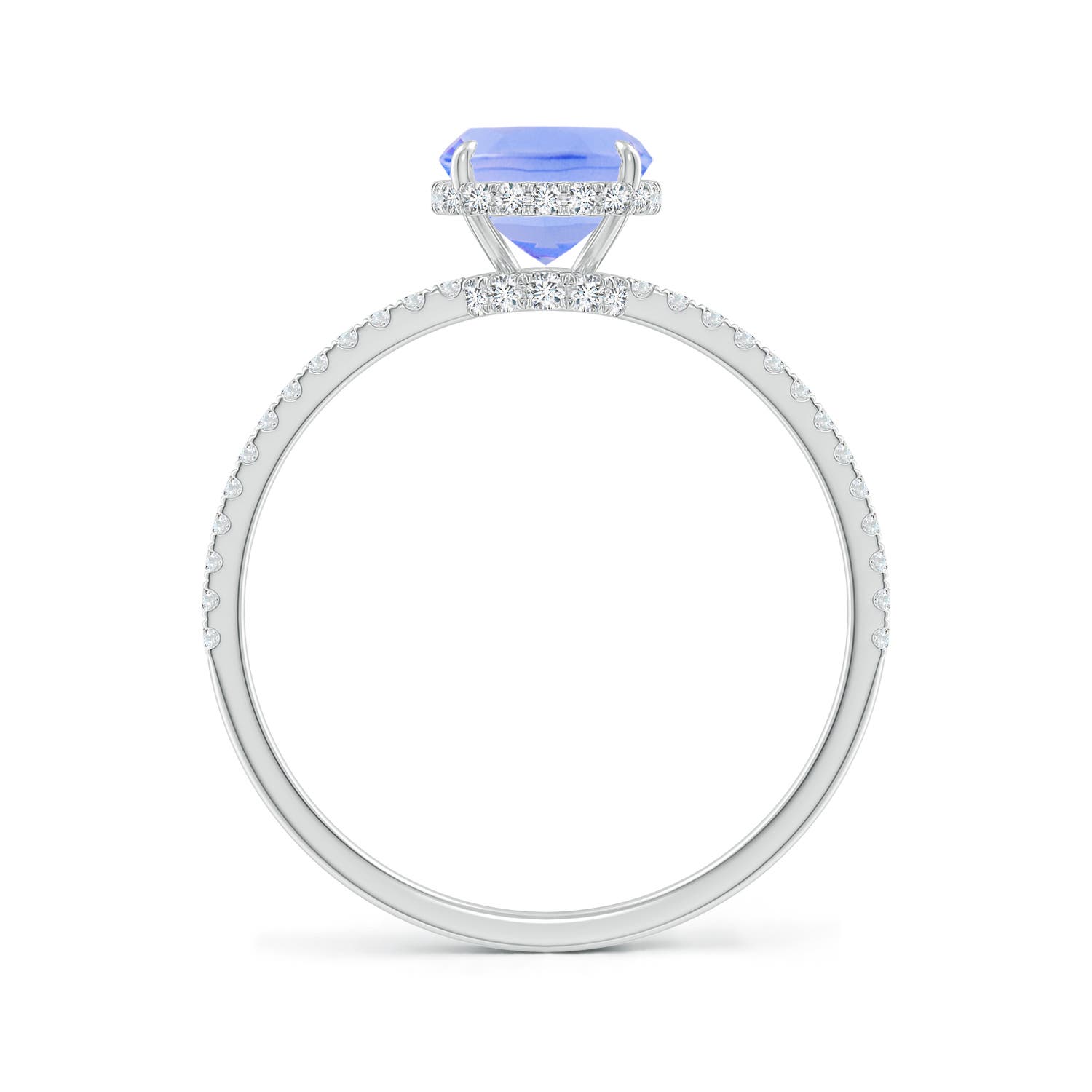 A - Tanzanite / 1.88 CT / 14 KT White Gold