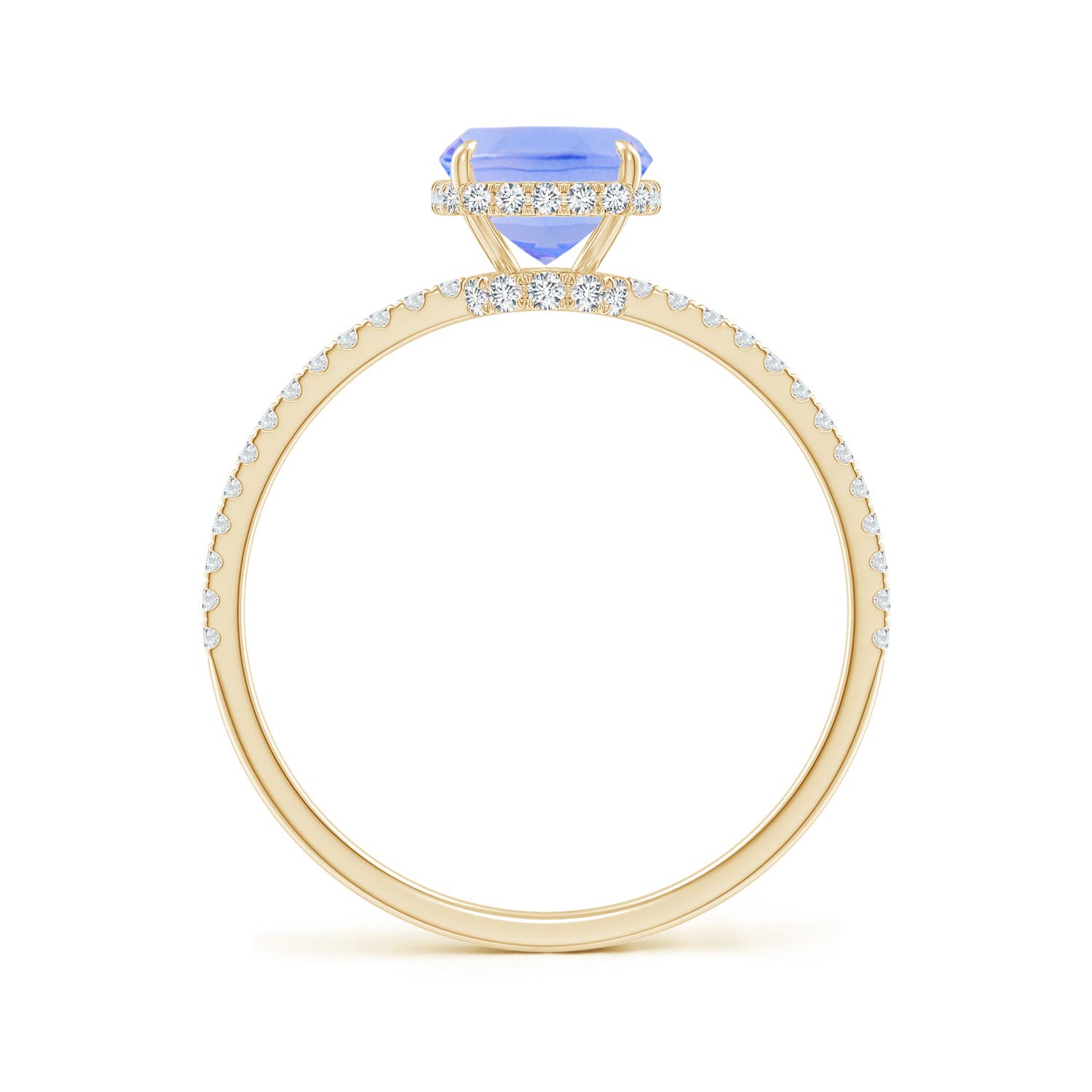 A - Tanzanite / 1.88 CT / 14 KT Yellow Gold