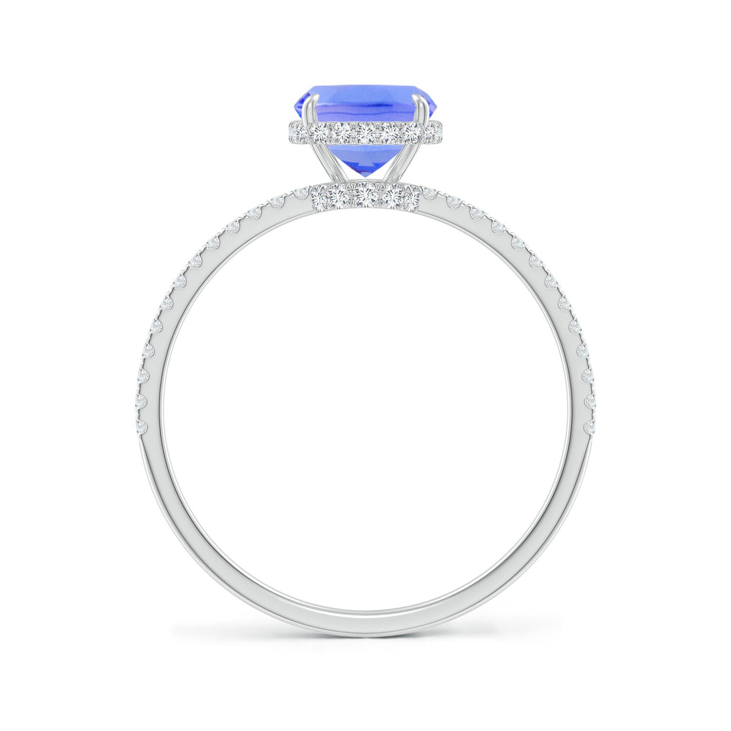 AA - Tanzanite / 1.88 CT / 14 KT White Gold