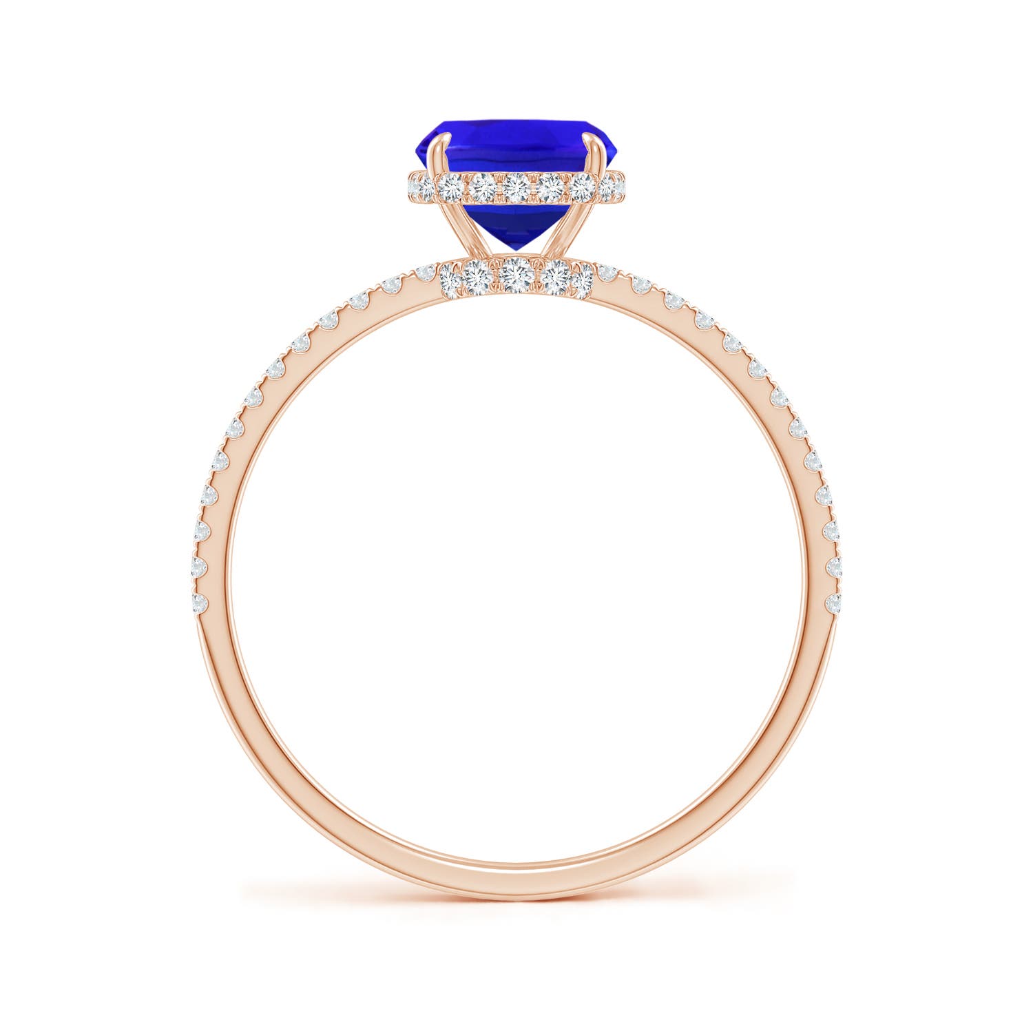 AAA - Tanzanite / 1.88 CT / 14 KT Rose Gold