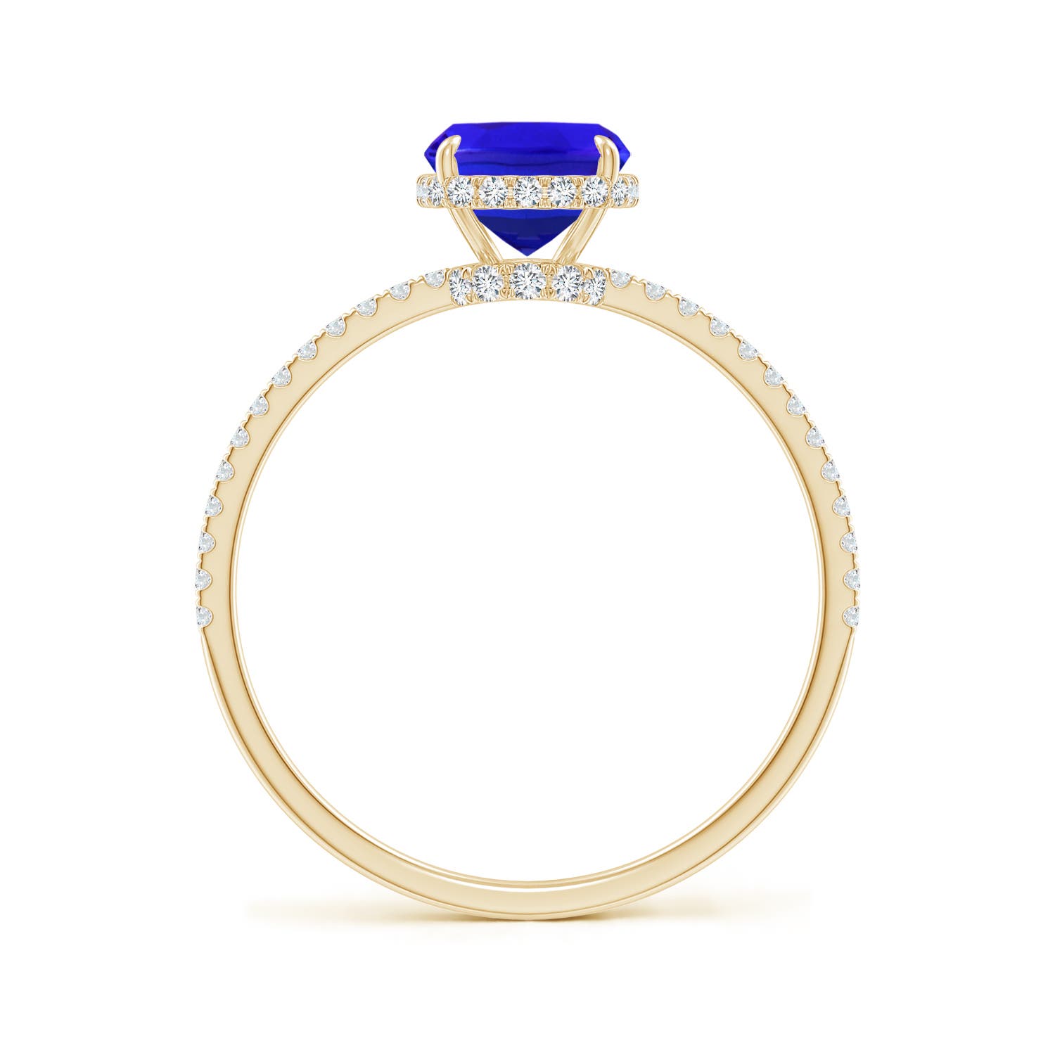 AAA - Tanzanite / 1.88 CT / 14 KT Yellow Gold