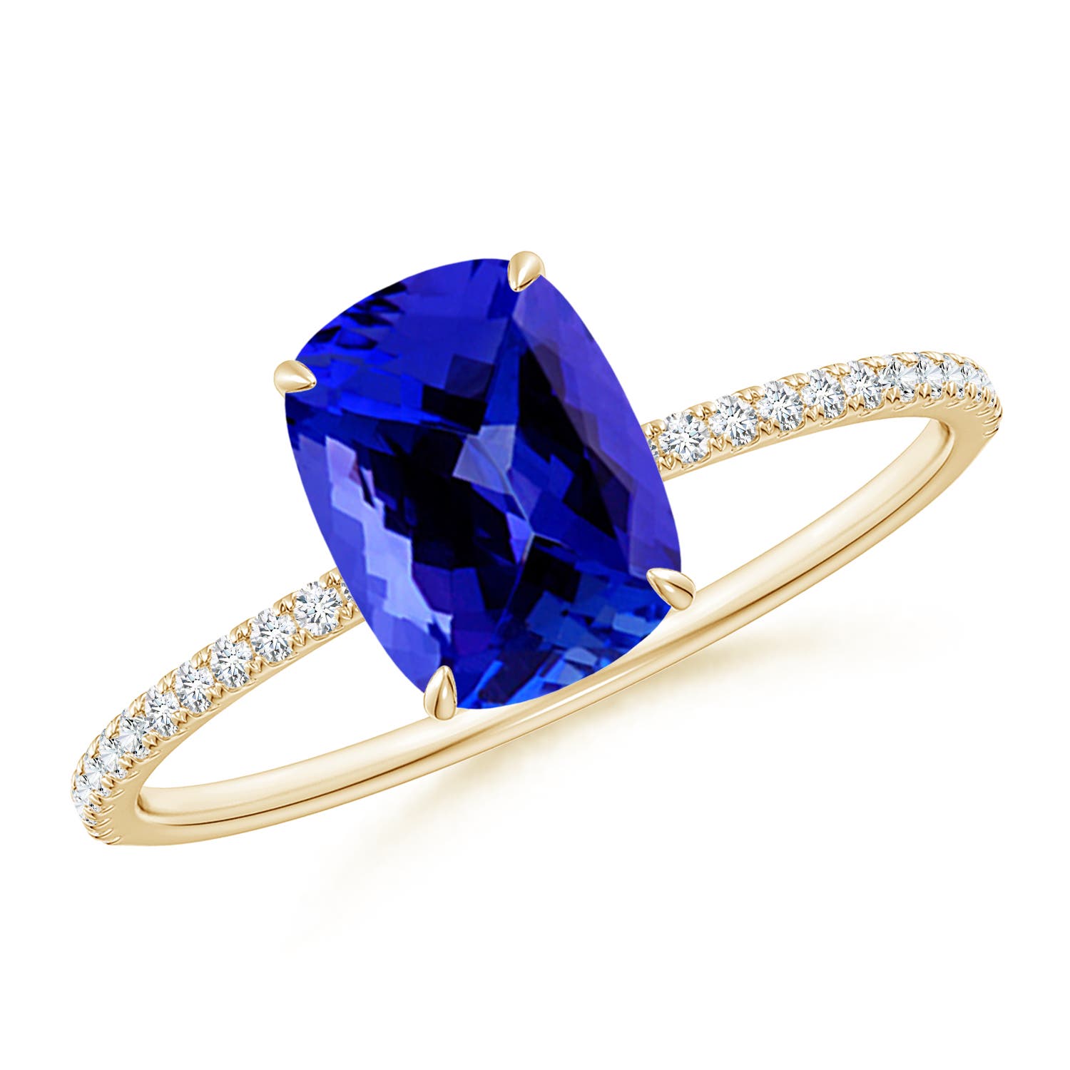 Cushion on sale cut tanzanite