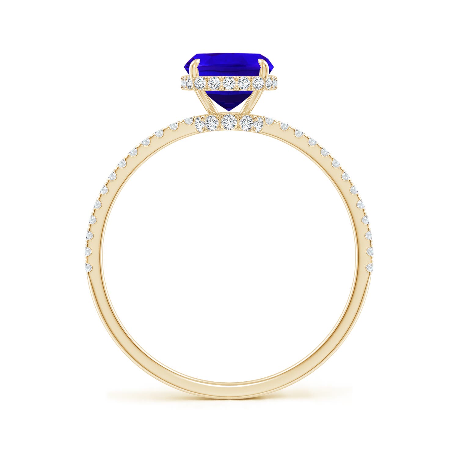 AAAA - Tanzanite / 1.88 CT / 14 KT Yellow Gold