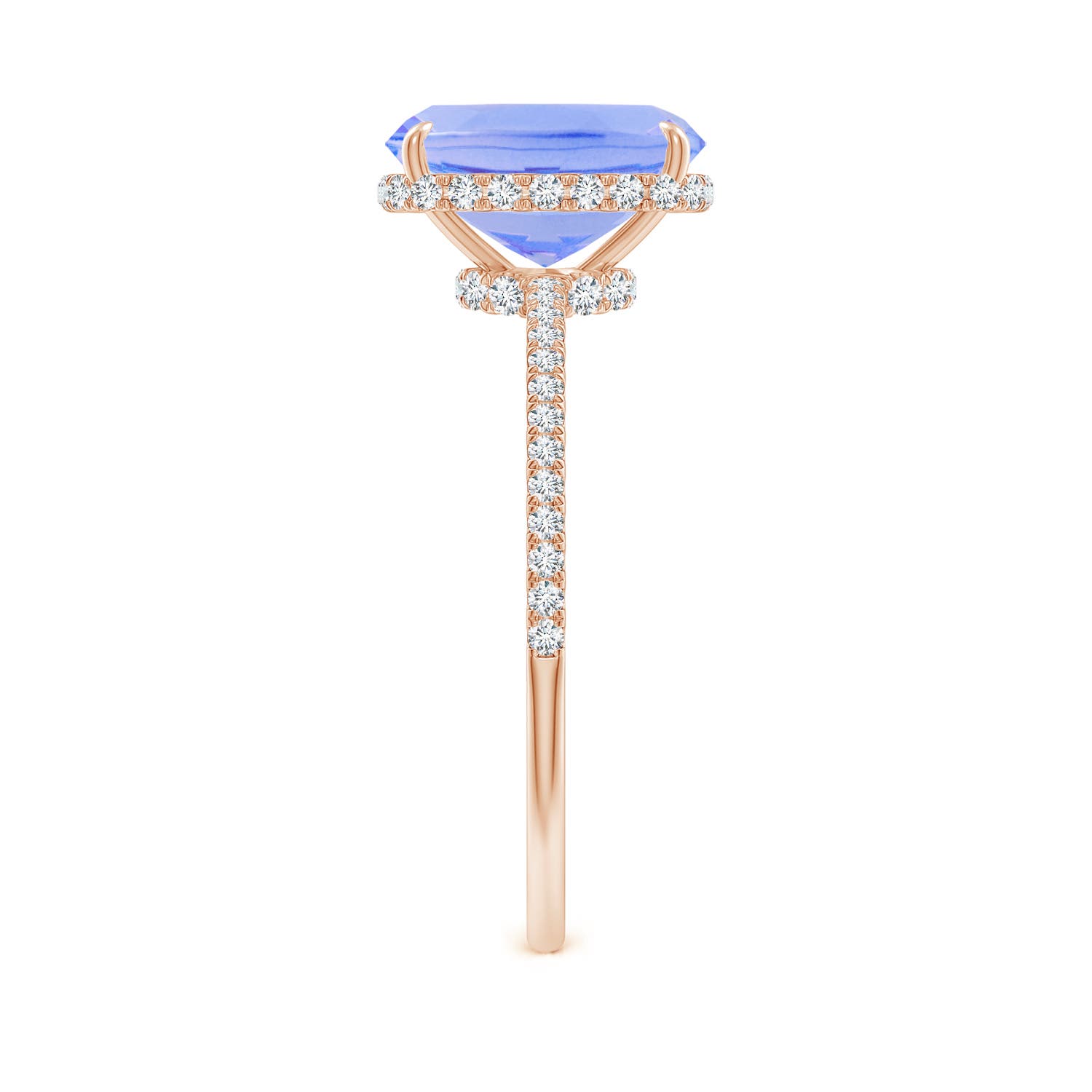 A - Tanzanite / 2.8 CT / 14 KT Rose Gold