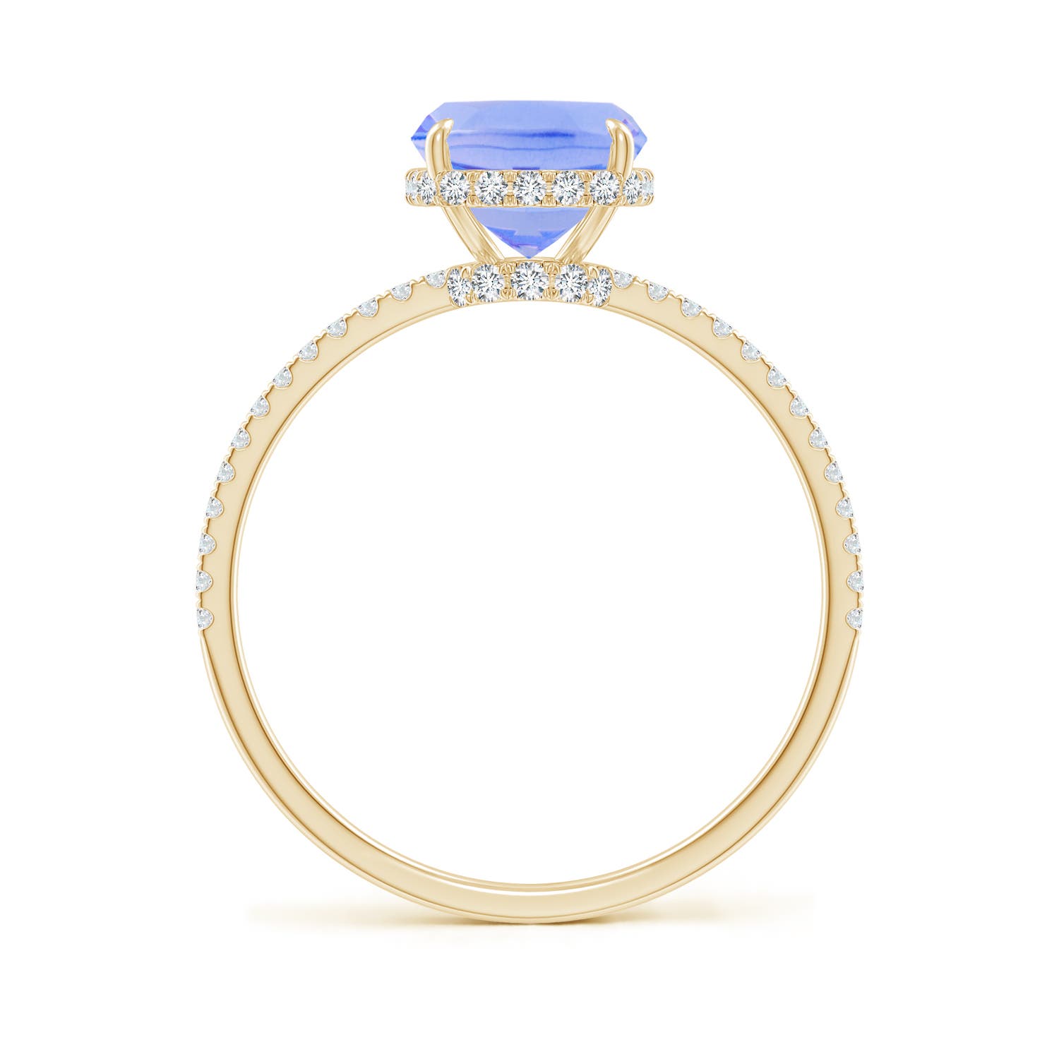 A - Tanzanite / 2.8 CT / 14 KT Yellow Gold