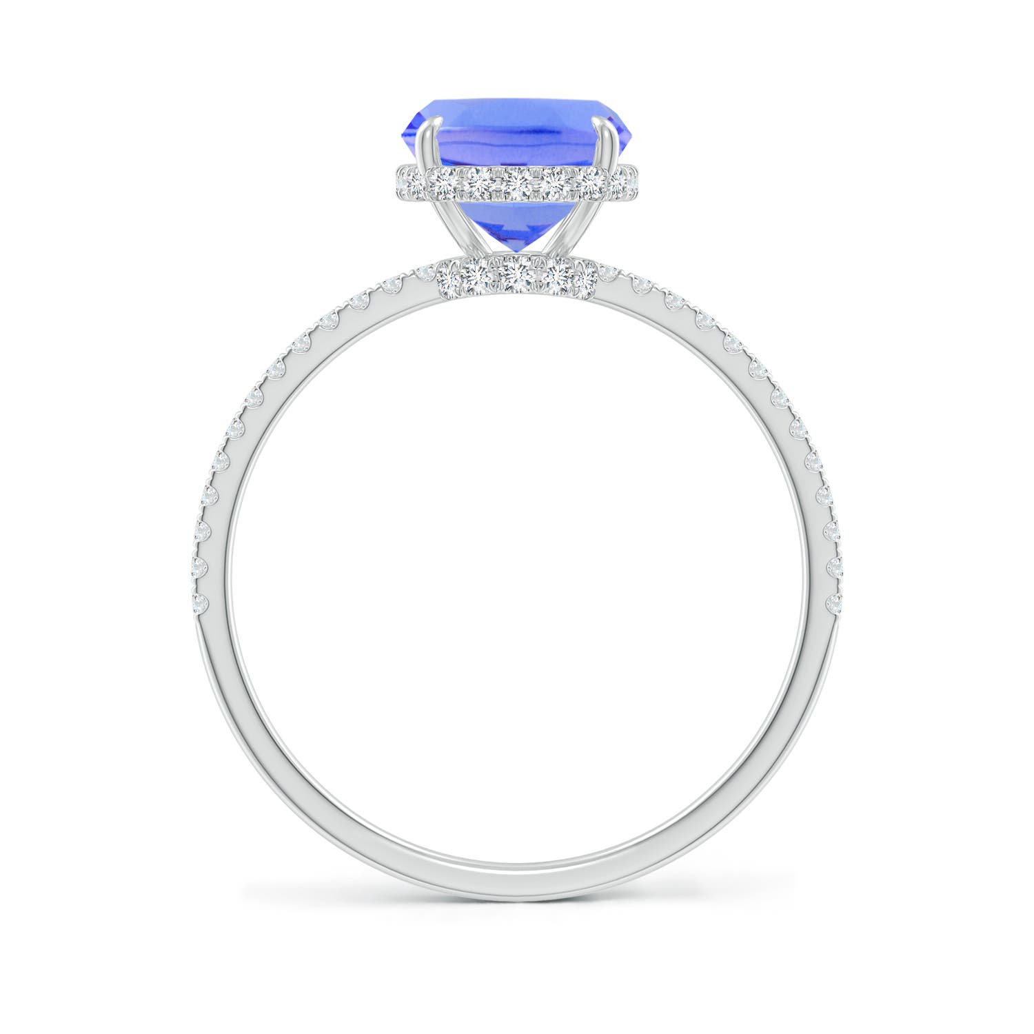 AA - Tanzanite / 2.8 CT / 14 KT White Gold