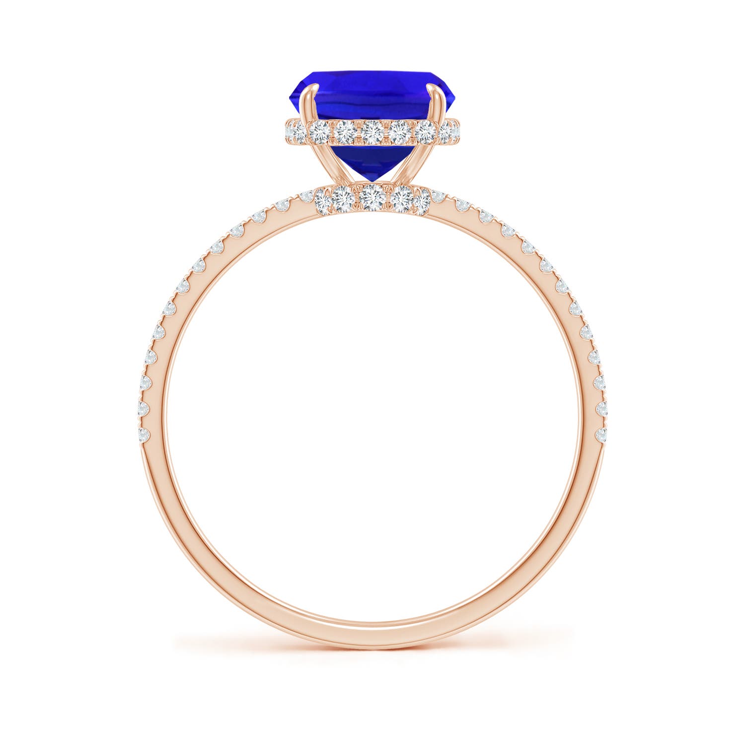 AAA - Tanzanite / 2.8 CT / 14 KT Rose Gold