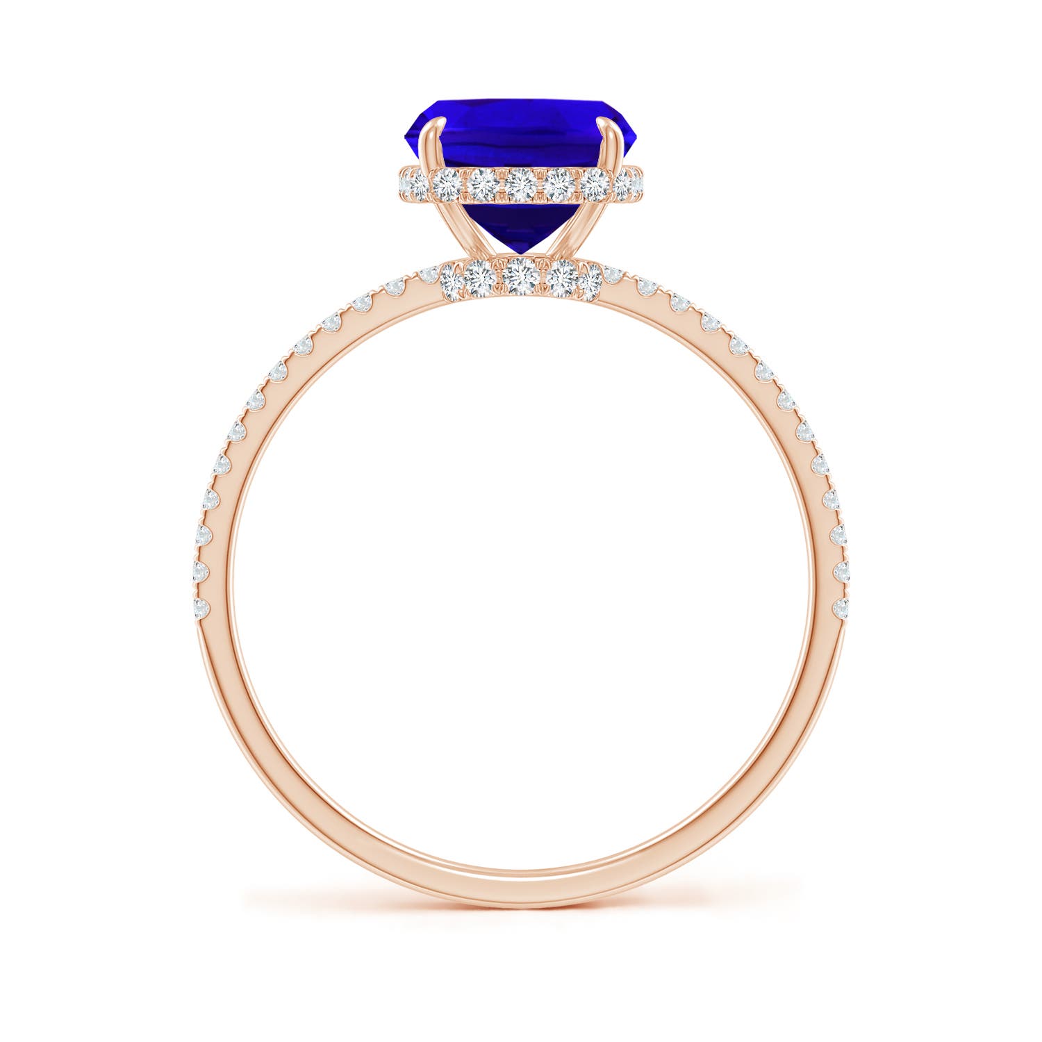 AAAA - Tanzanite / 2.8 CT / 14 KT Rose Gold