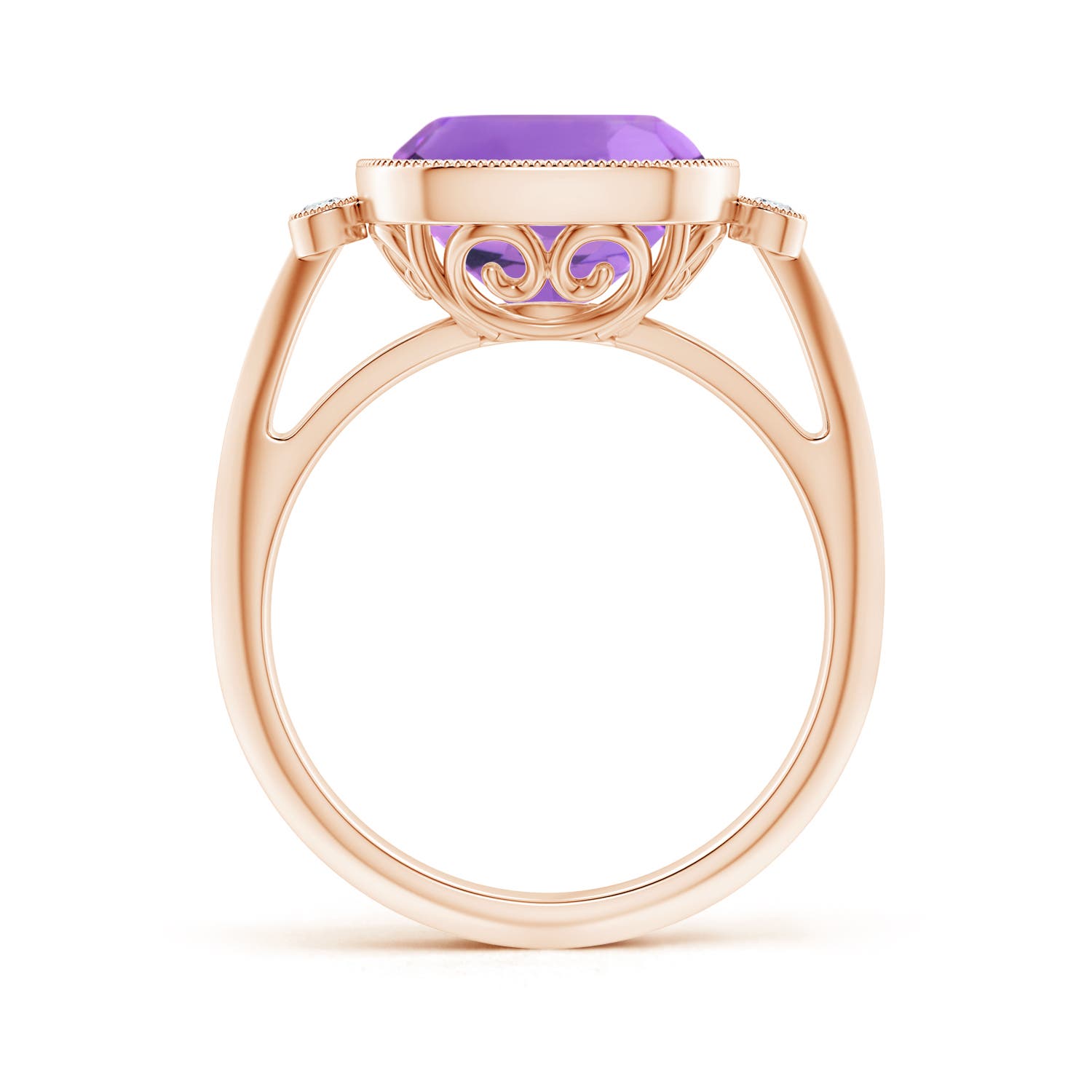 AA - Amethyst / 3.71 CT / 14 KT Rose Gold