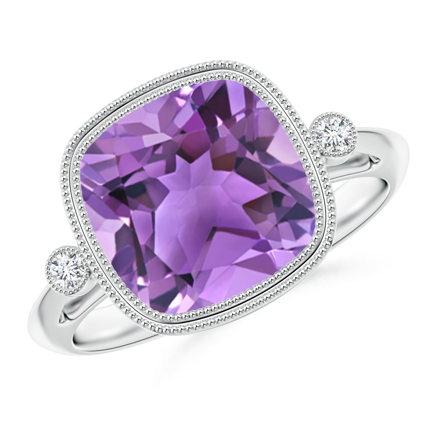 AA - Amethyst / 3.71 CT / 14 KT White Gold