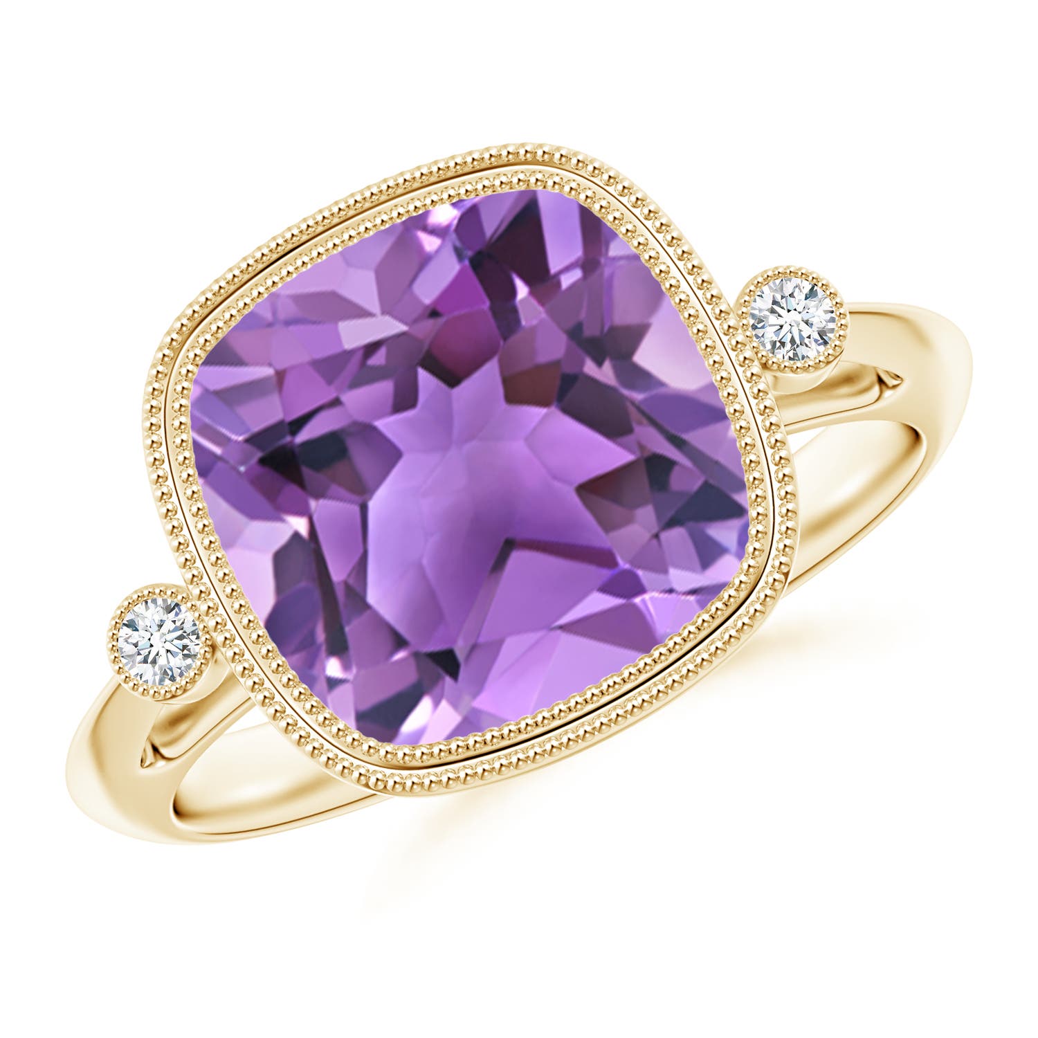 AA - Amethyst / 3.71 CT / 14 KT Yellow Gold