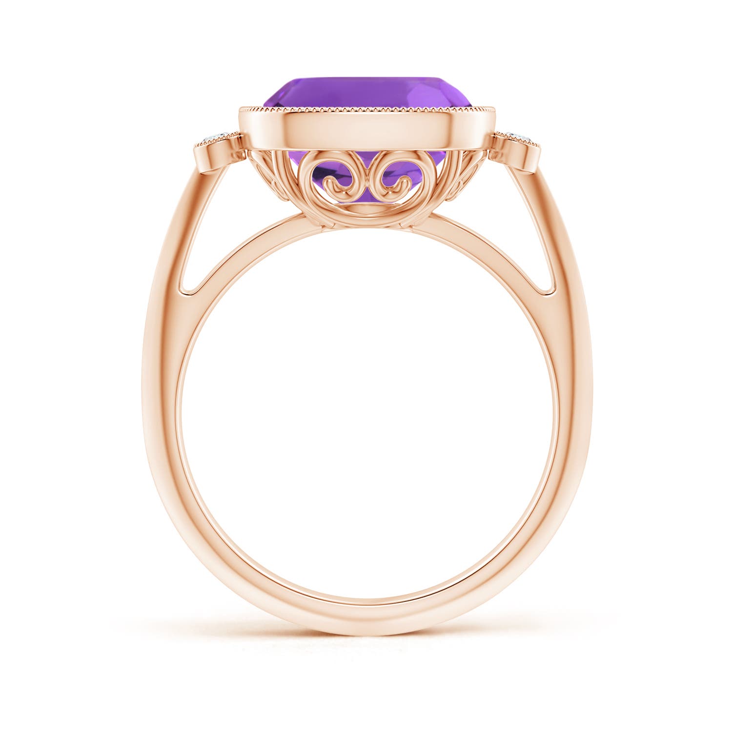 AAA - Amethyst / 3.71 CT / 14 KT Rose Gold