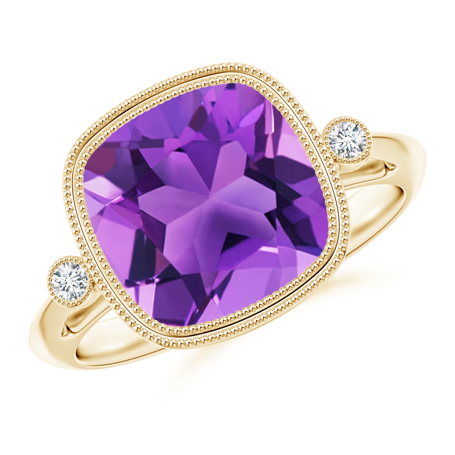 AAA - Amethyst / 3.71 CT / 14 KT Yellow Gold