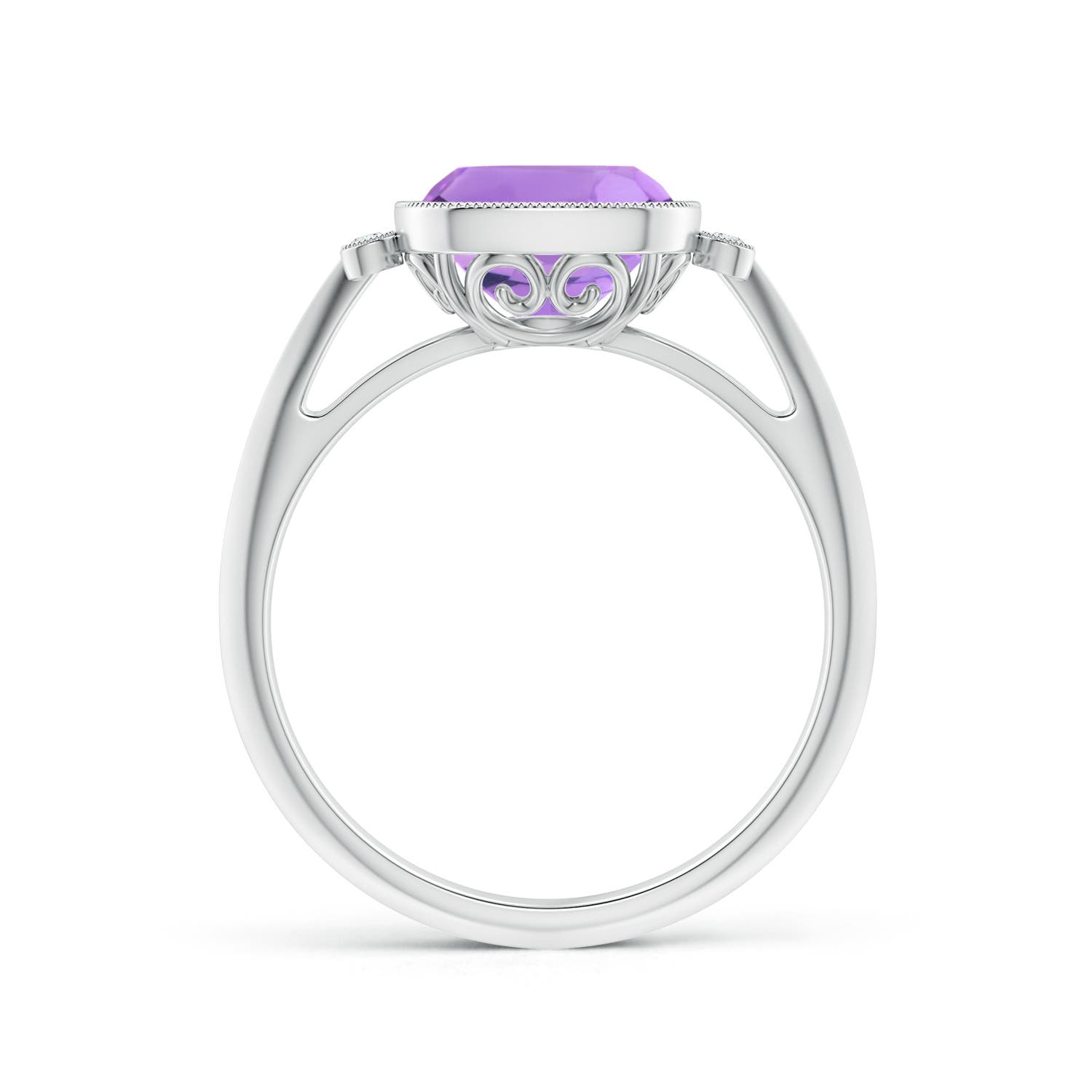 A - Amethyst / 2.24 CT / 14 KT White Gold