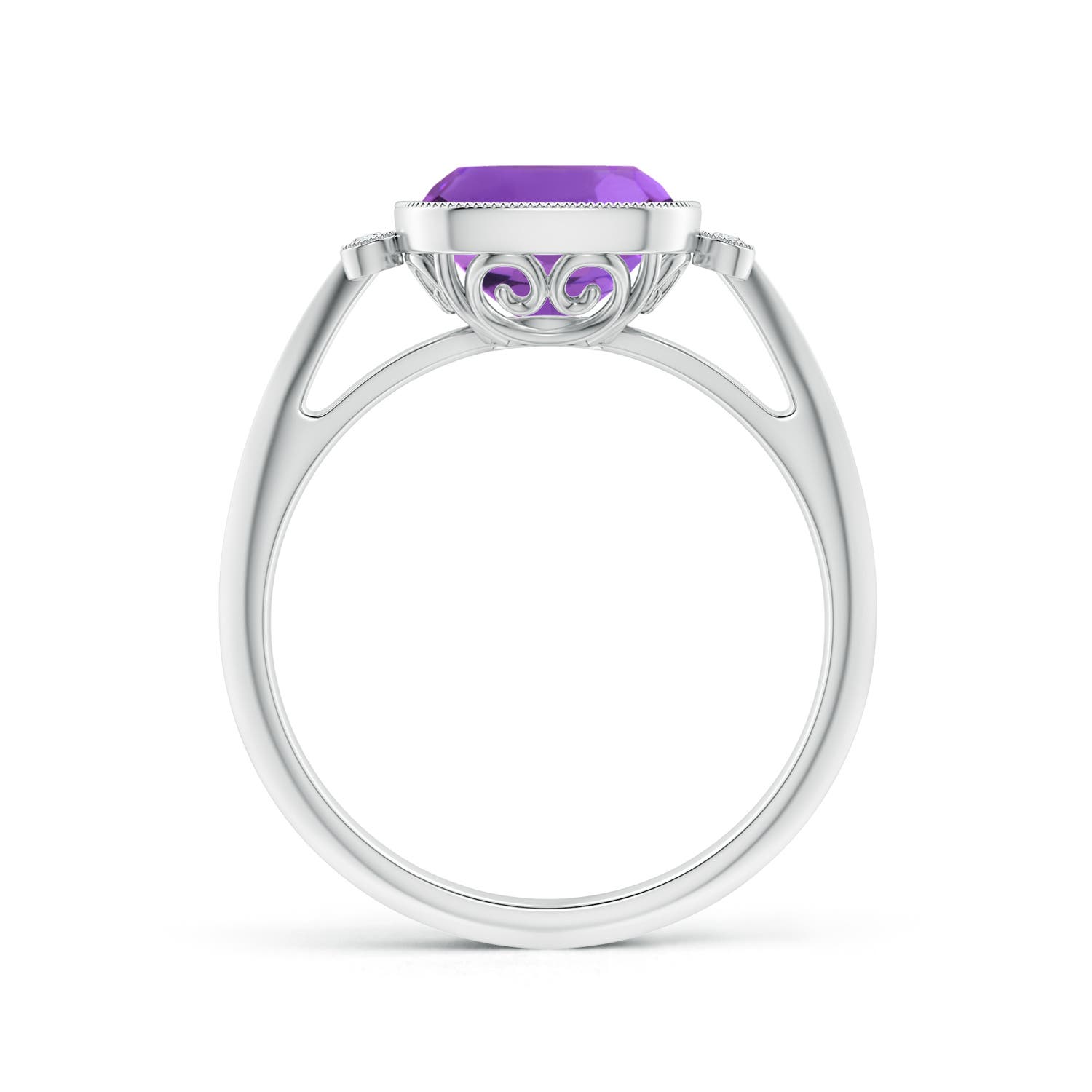 AAA - Amethyst / 2.24 CT / 14 KT White Gold