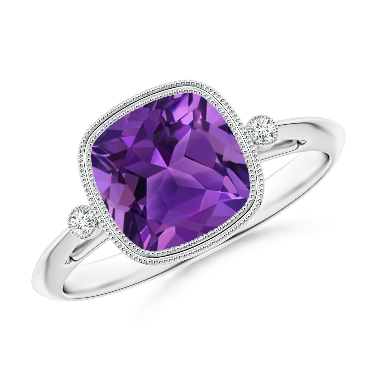 AAAA - Amethyst / 2.24 CT / 14 KT White Gold