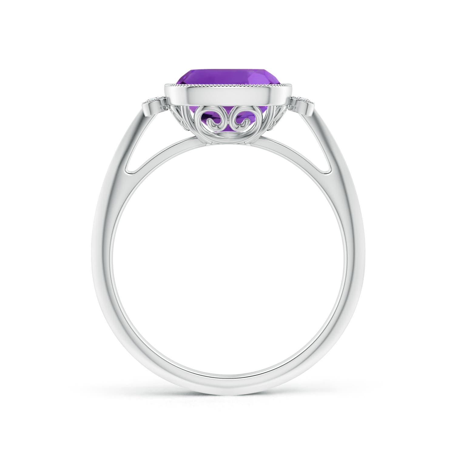 AAAA - Amethyst / 2.24 CT / 14 KT White Gold