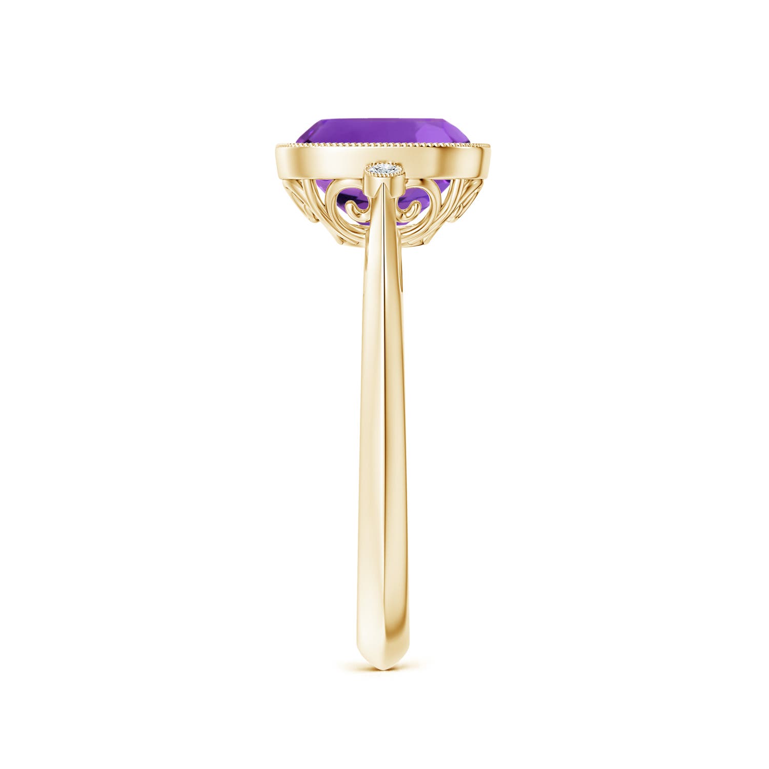 AAAA - Amethyst / 2.24 CT / 14 KT Yellow Gold