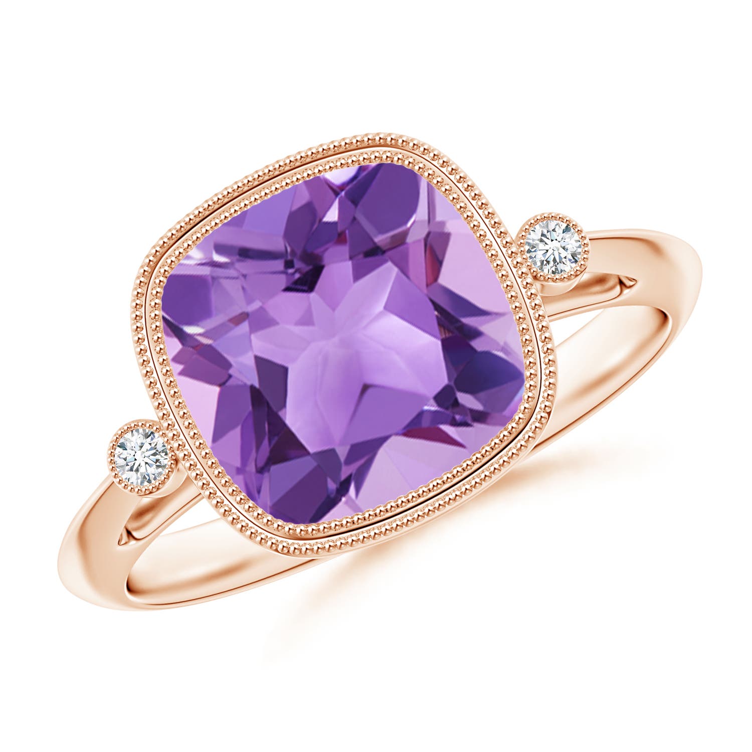 A - Amethyst / 3.14 CT / 14 KT Rose Gold