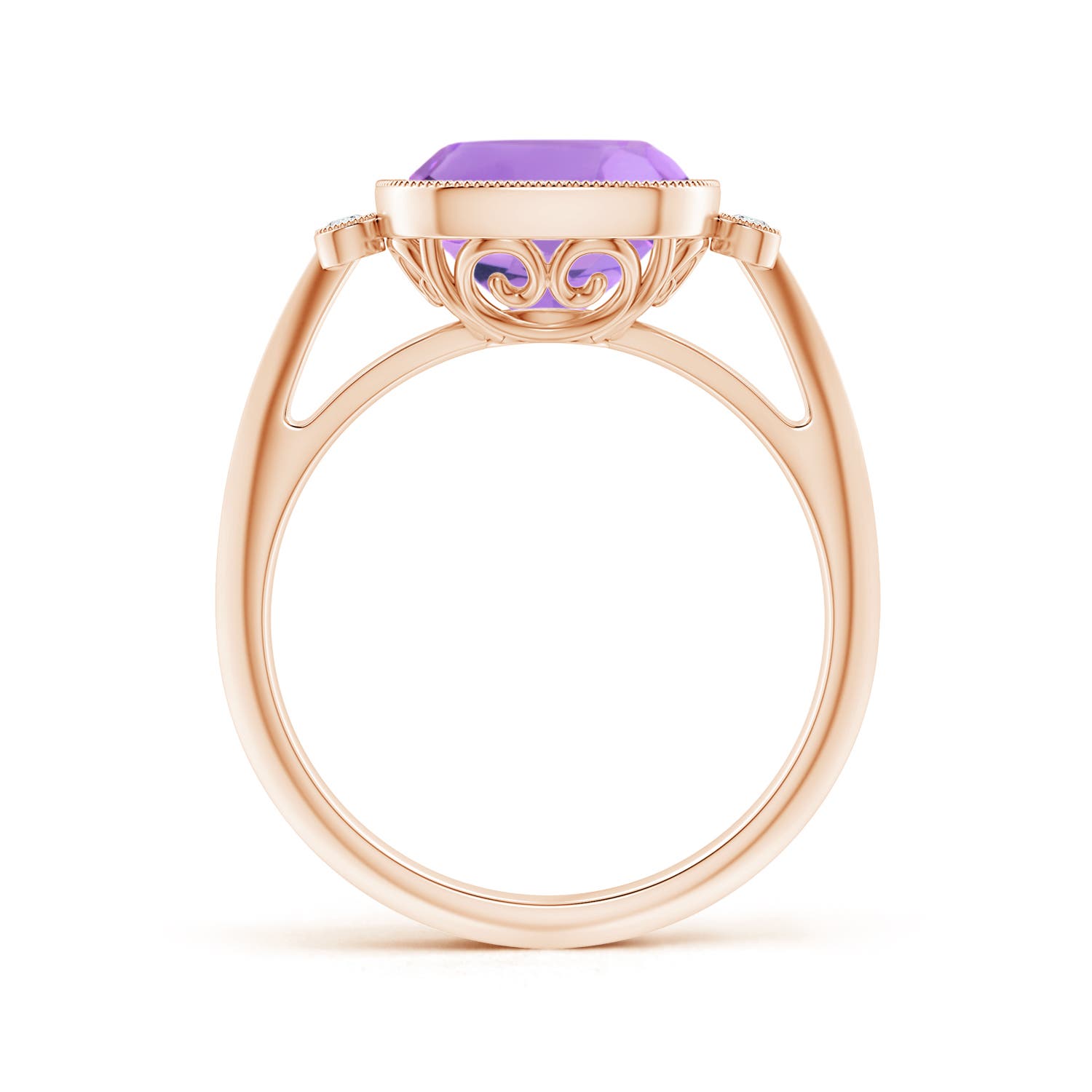 A - Amethyst / 3.14 CT / 14 KT Rose Gold