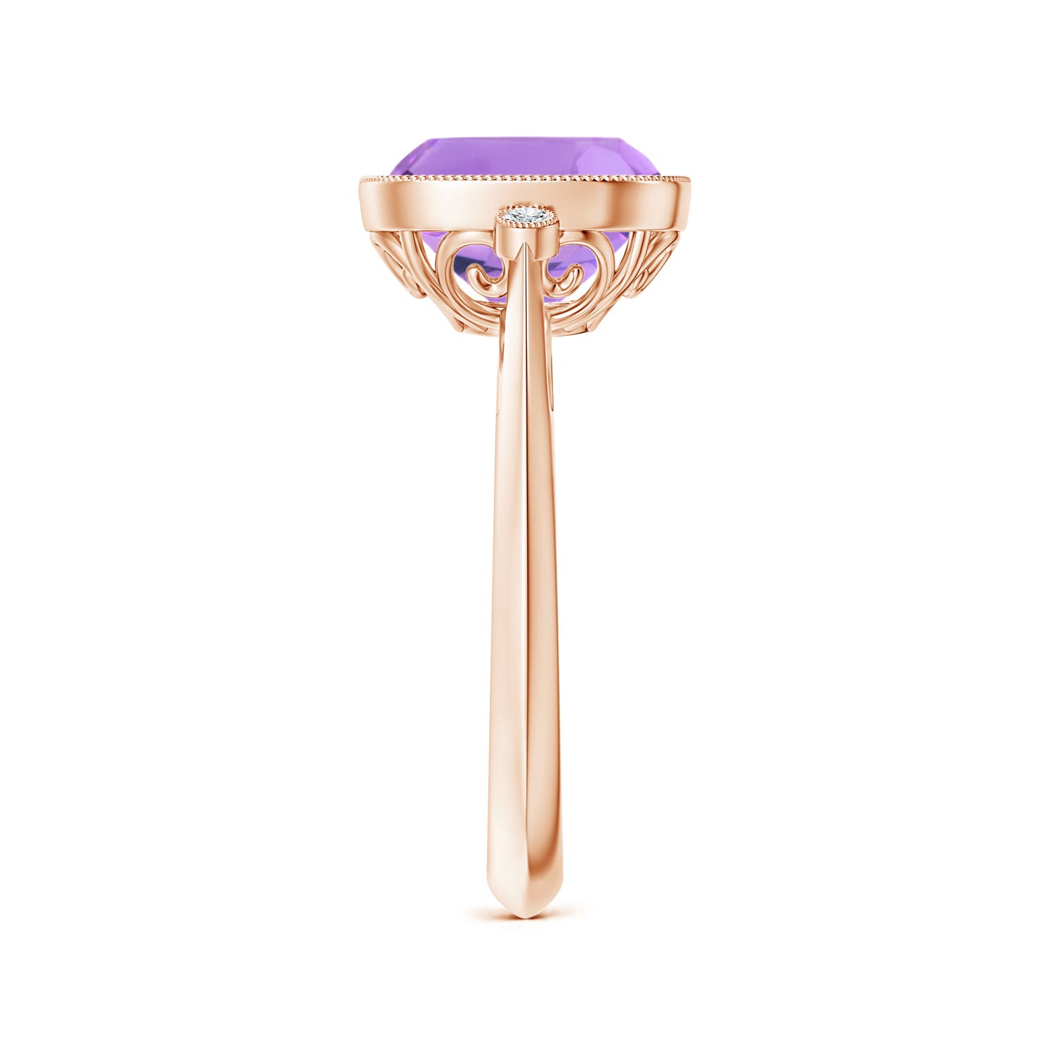 A - Amethyst / 3.14 CT / 14 KT Rose Gold