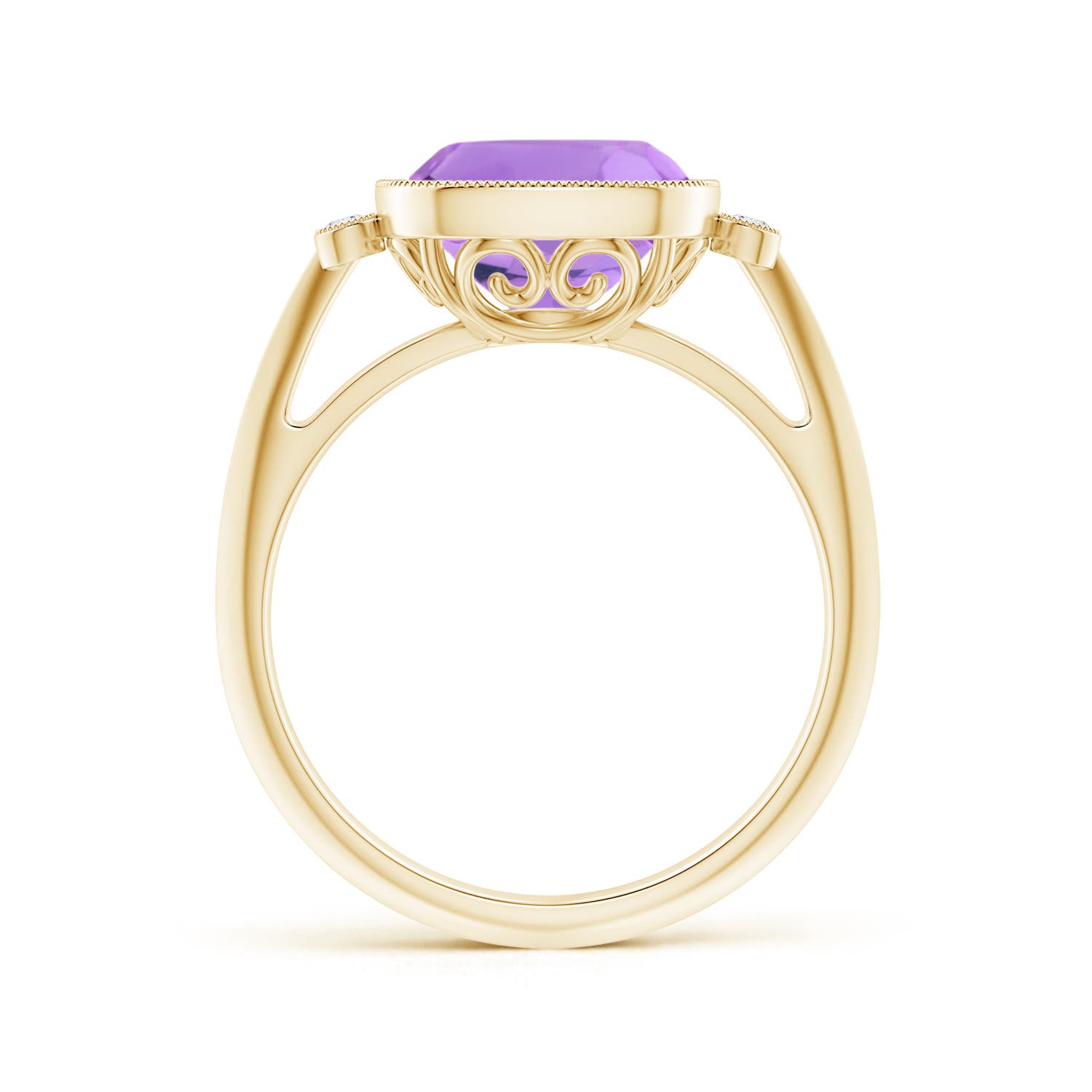 A - Amethyst / 3.14 CT / 14 KT Yellow Gold