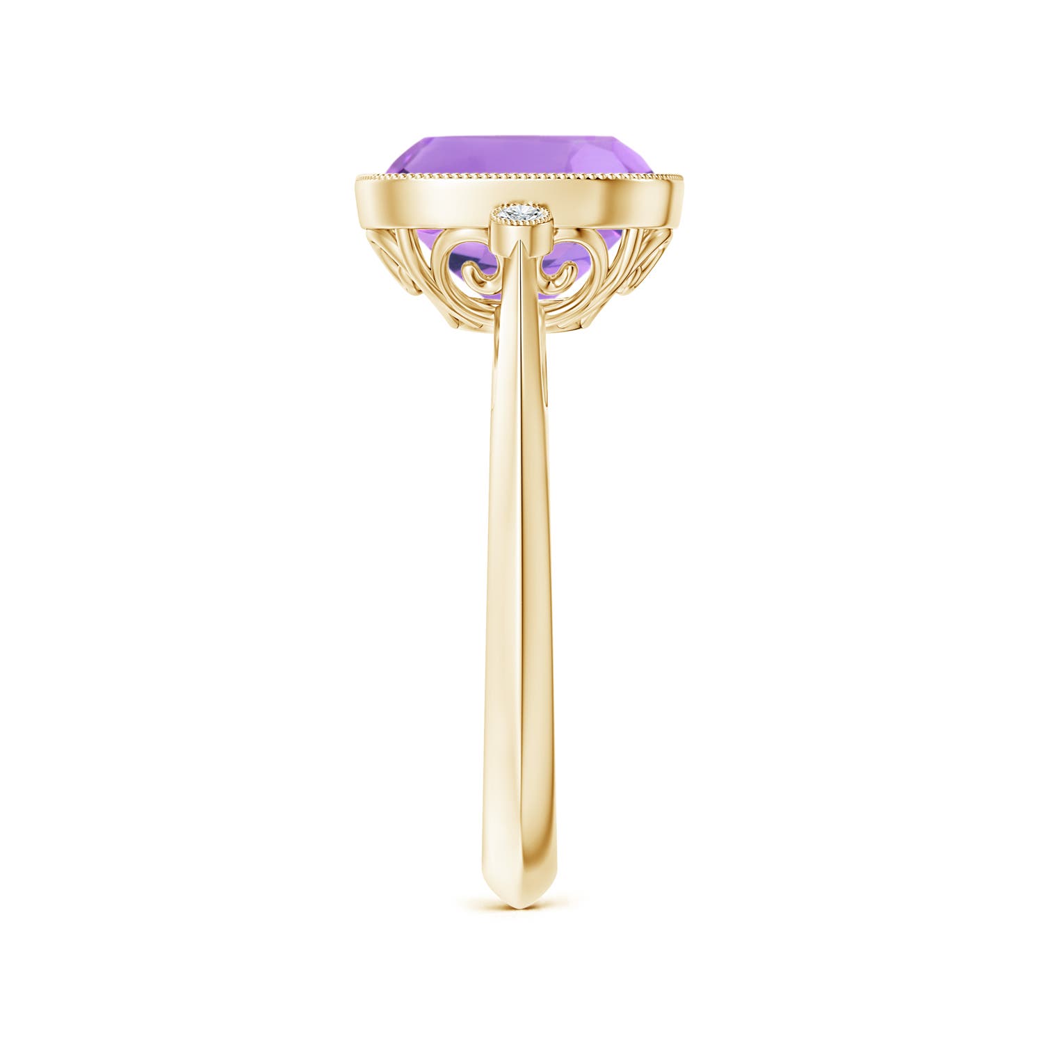 A - Amethyst / 3.14 CT / 14 KT Yellow Gold