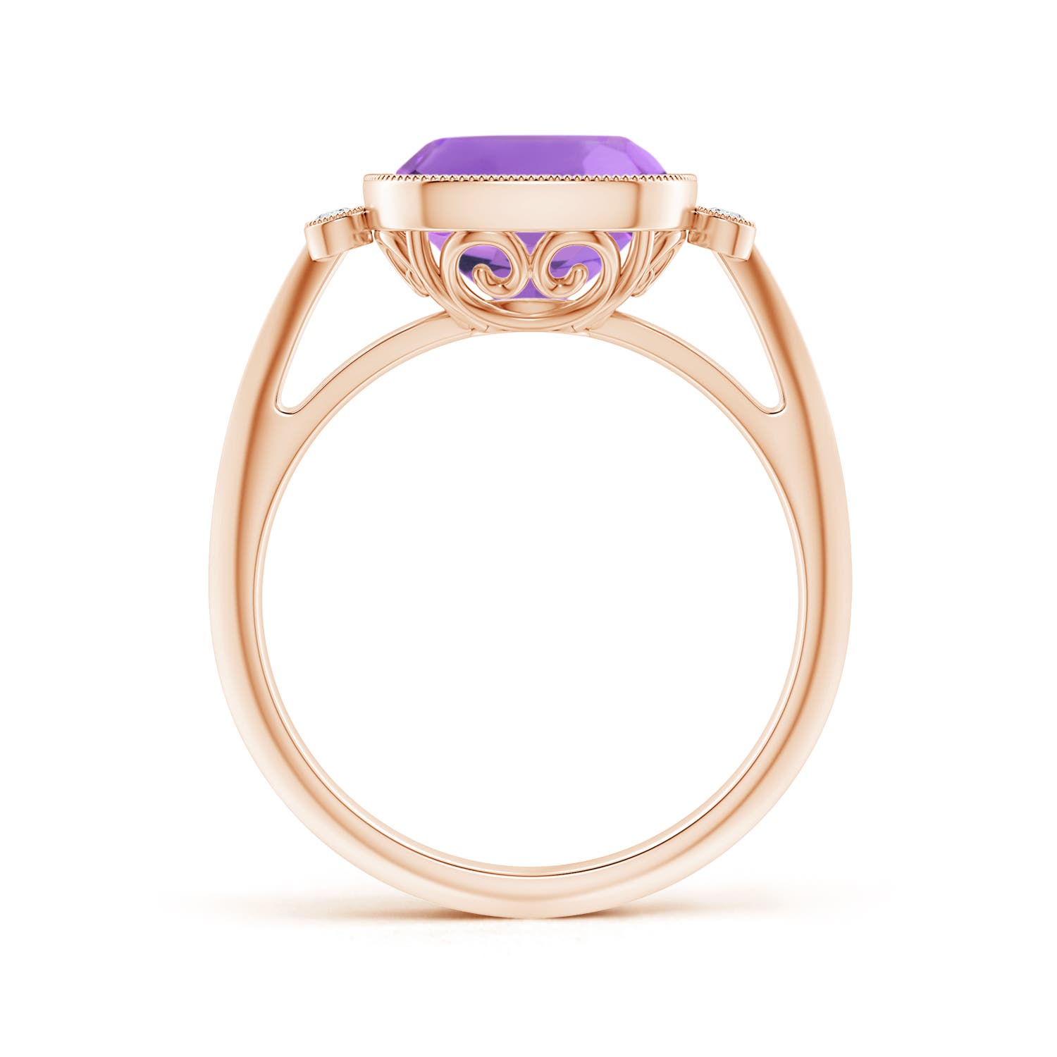 AA - Amethyst / 3.14 CT / 14 KT Rose Gold